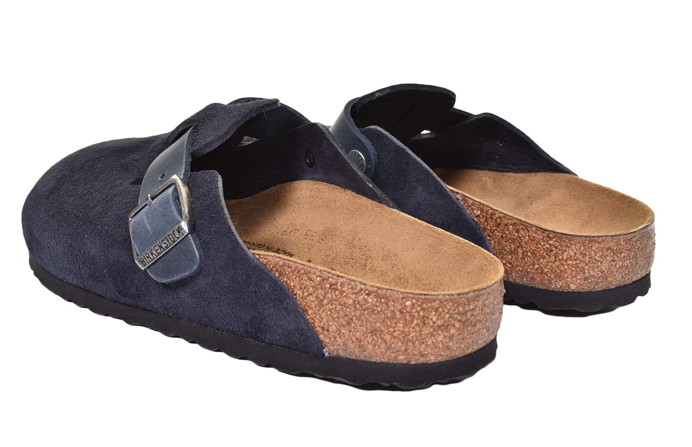 Boston BS Narrow Fit Suede Midnight Blue