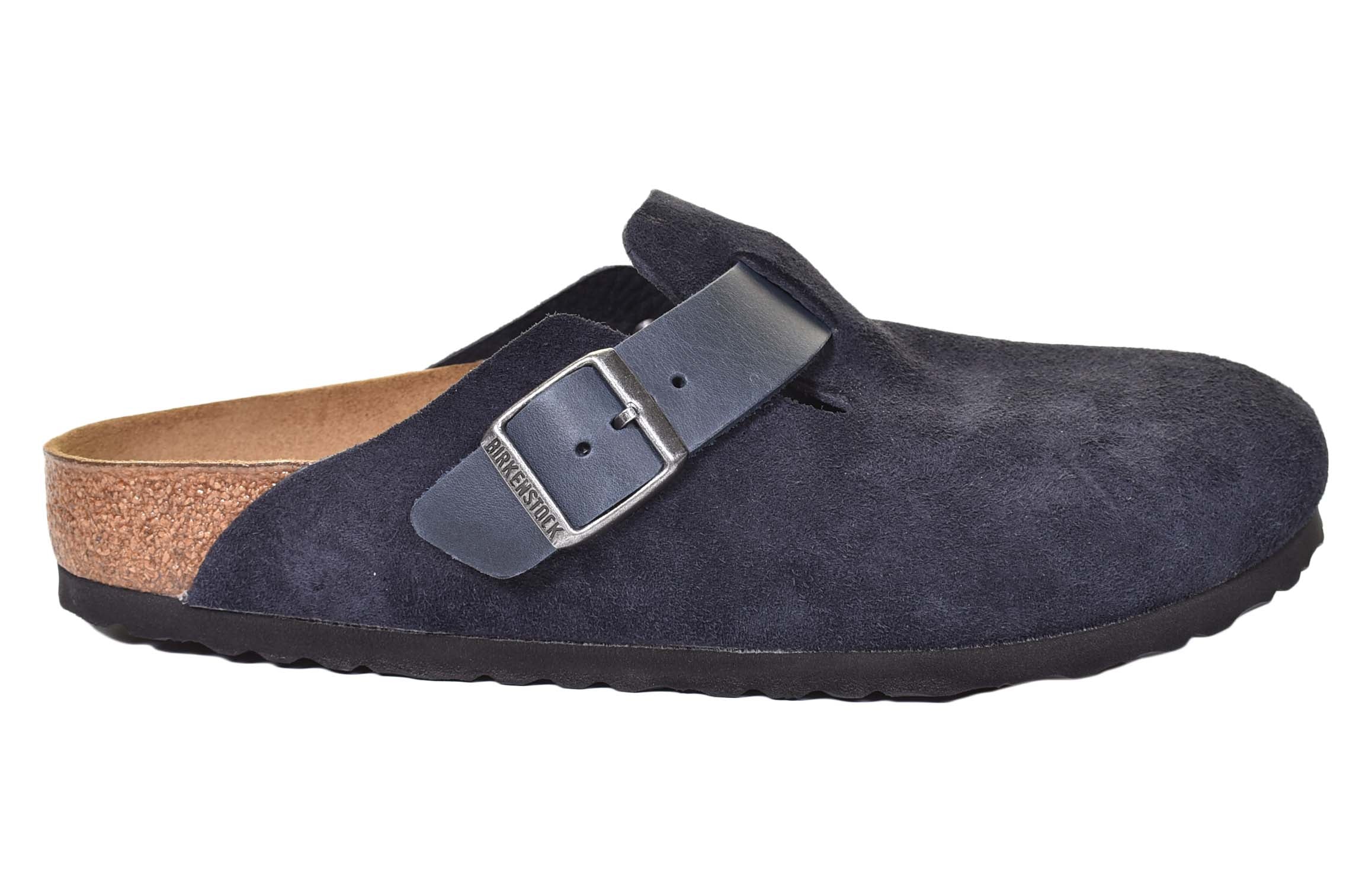 Boston BS Narrow Fit Suede Midnight Blue