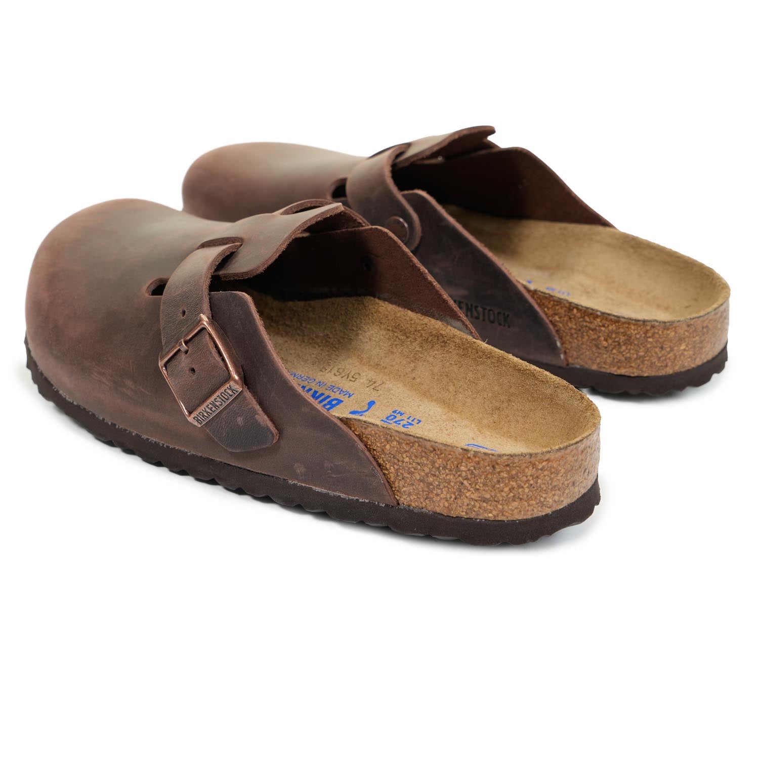 Boston BS Clogs Narrow Fit Oiled Leather Habana