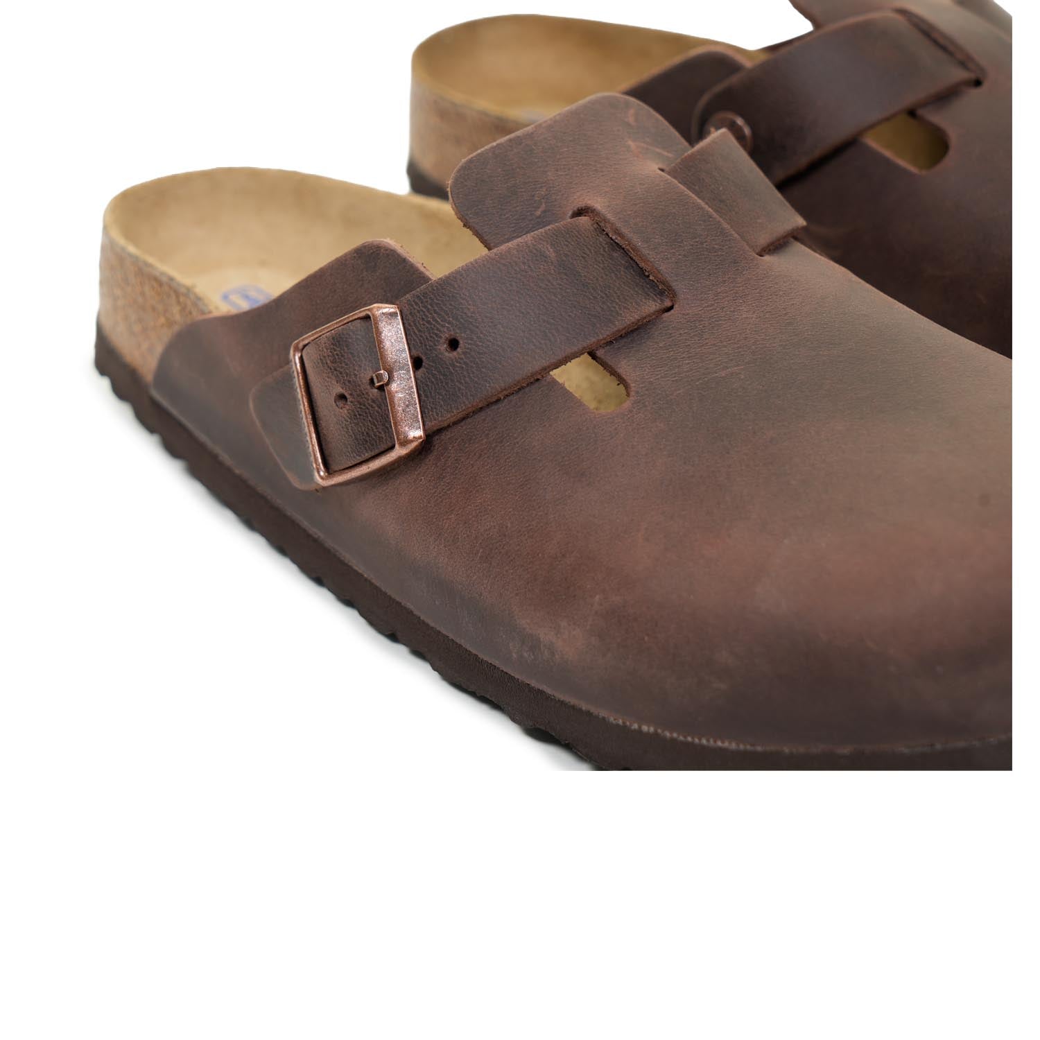 Boston BS Clogs Narrow Fit Oiled Leather Habana