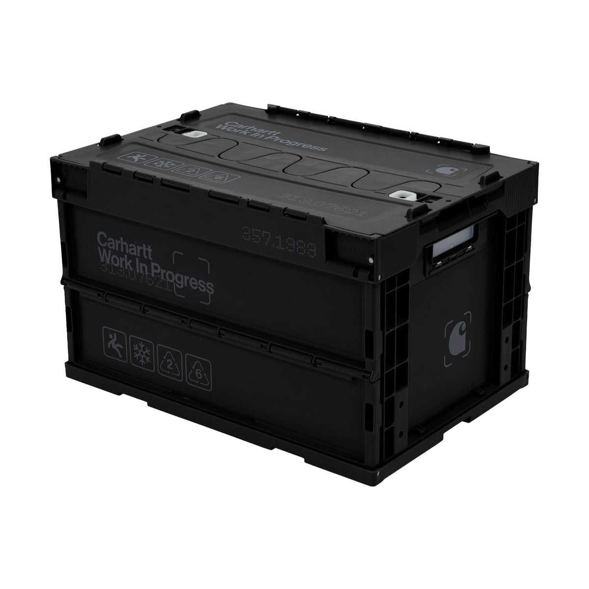 Boxed Foldable Container Black / Grey