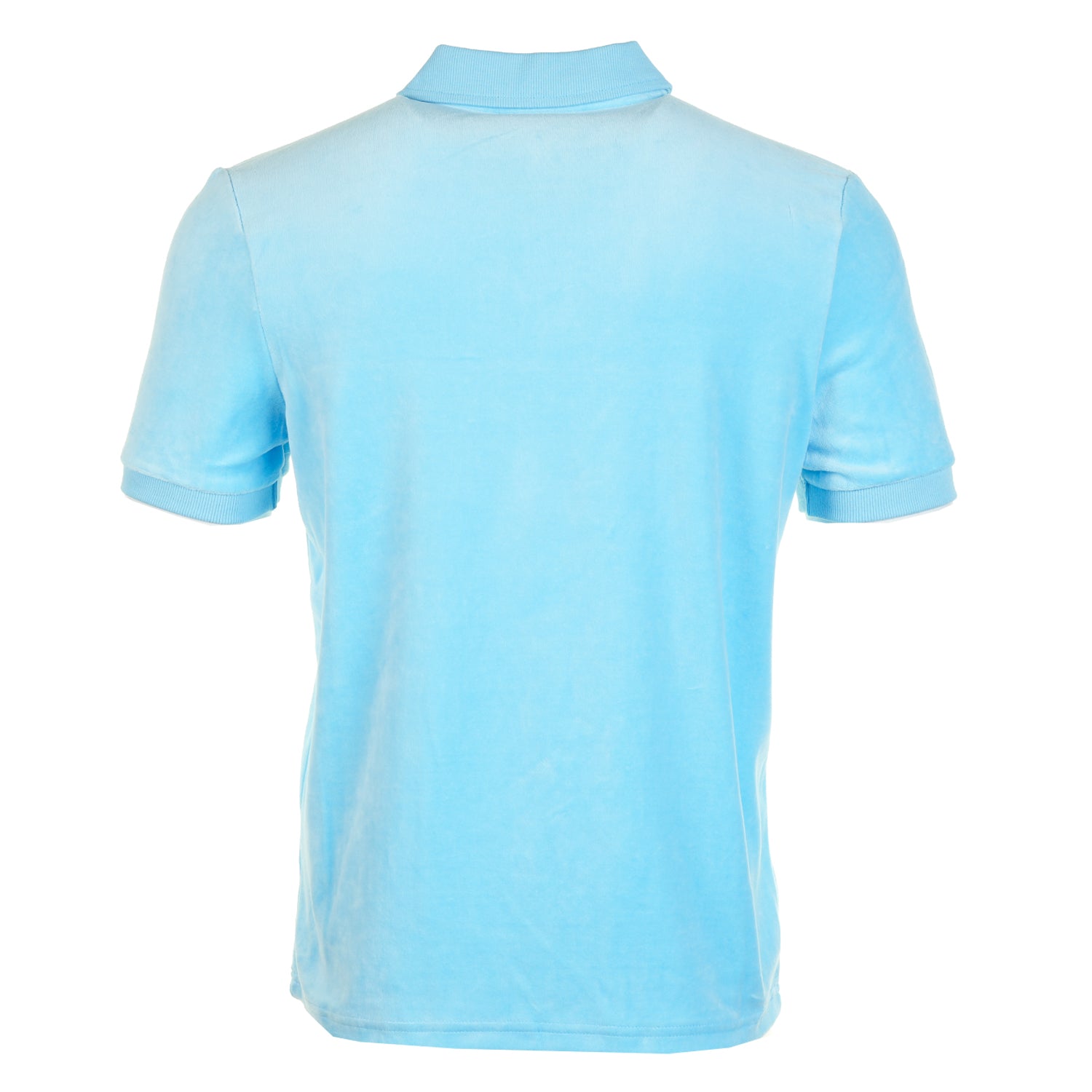 Cardona Velour Zip Polo Baltic Sea White