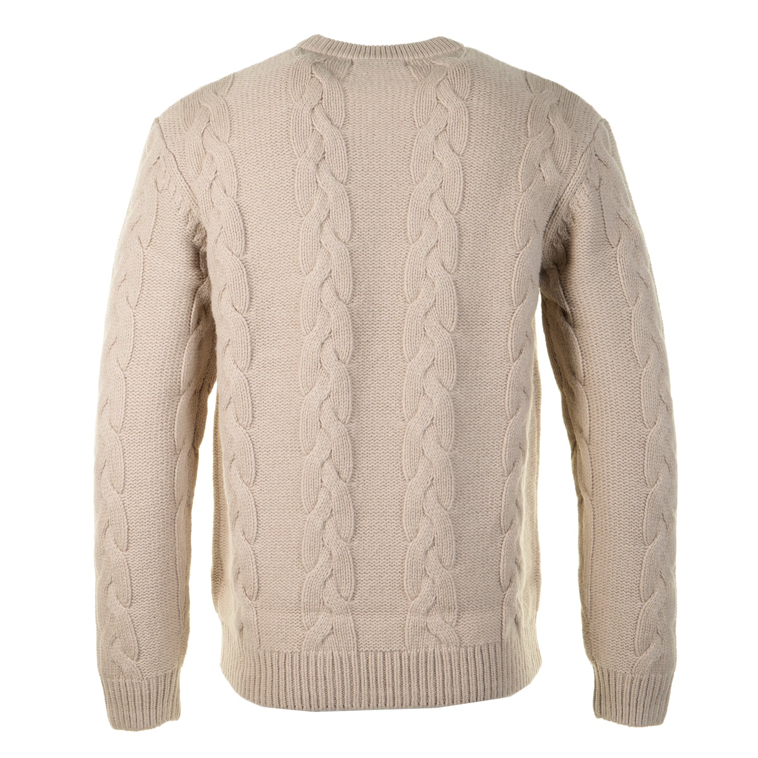 Chunky Cable Knit Jumper Warm Oat