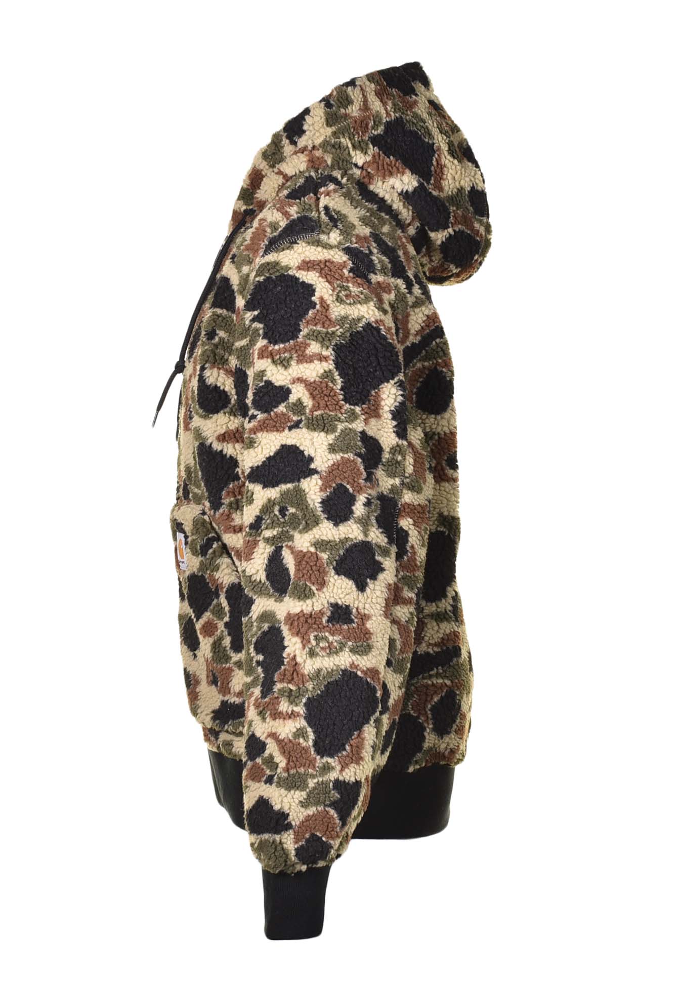 OG Active Fleece Liner Hooded Jacket Camo Duck Jacquard Green