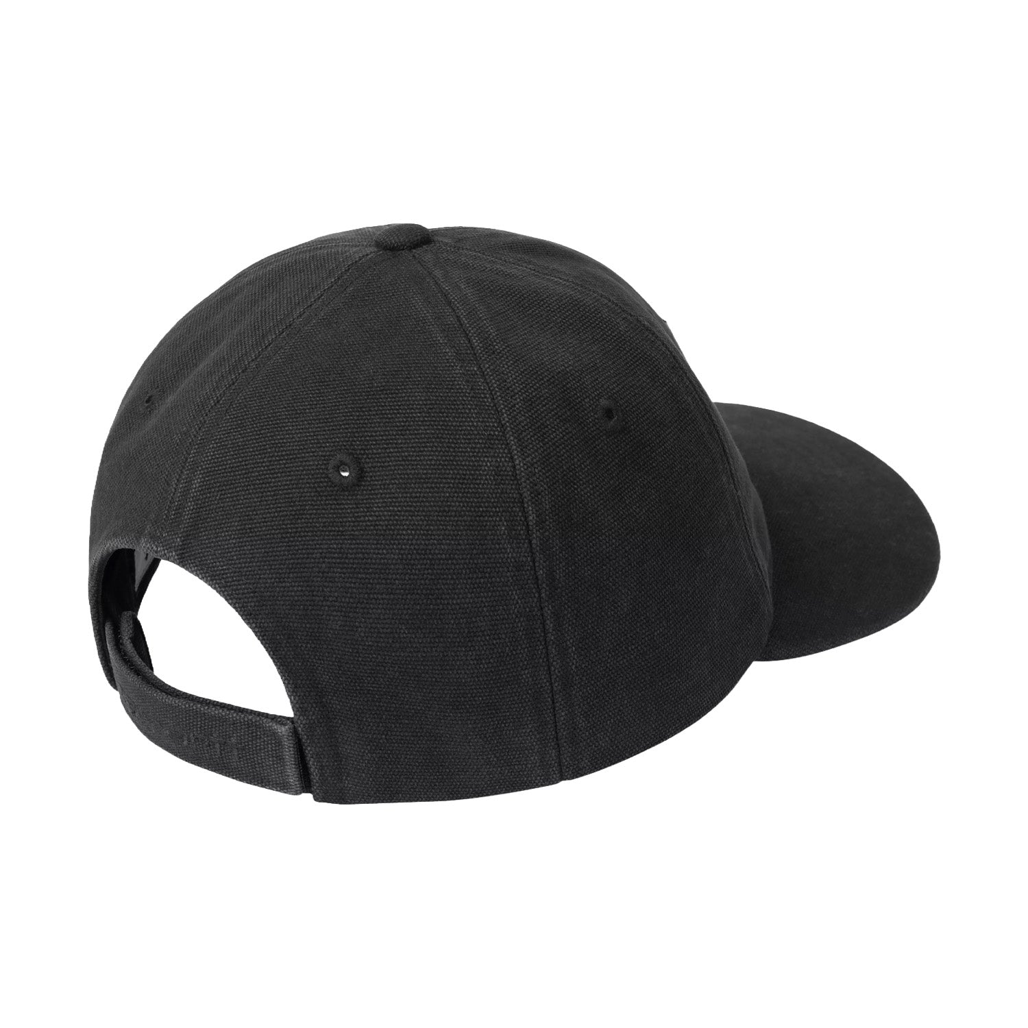 Canvas Cap Black Stone Washed
