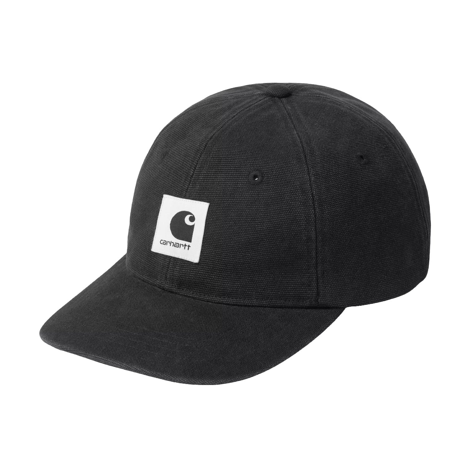 Canvas Cap Black Stone Washed