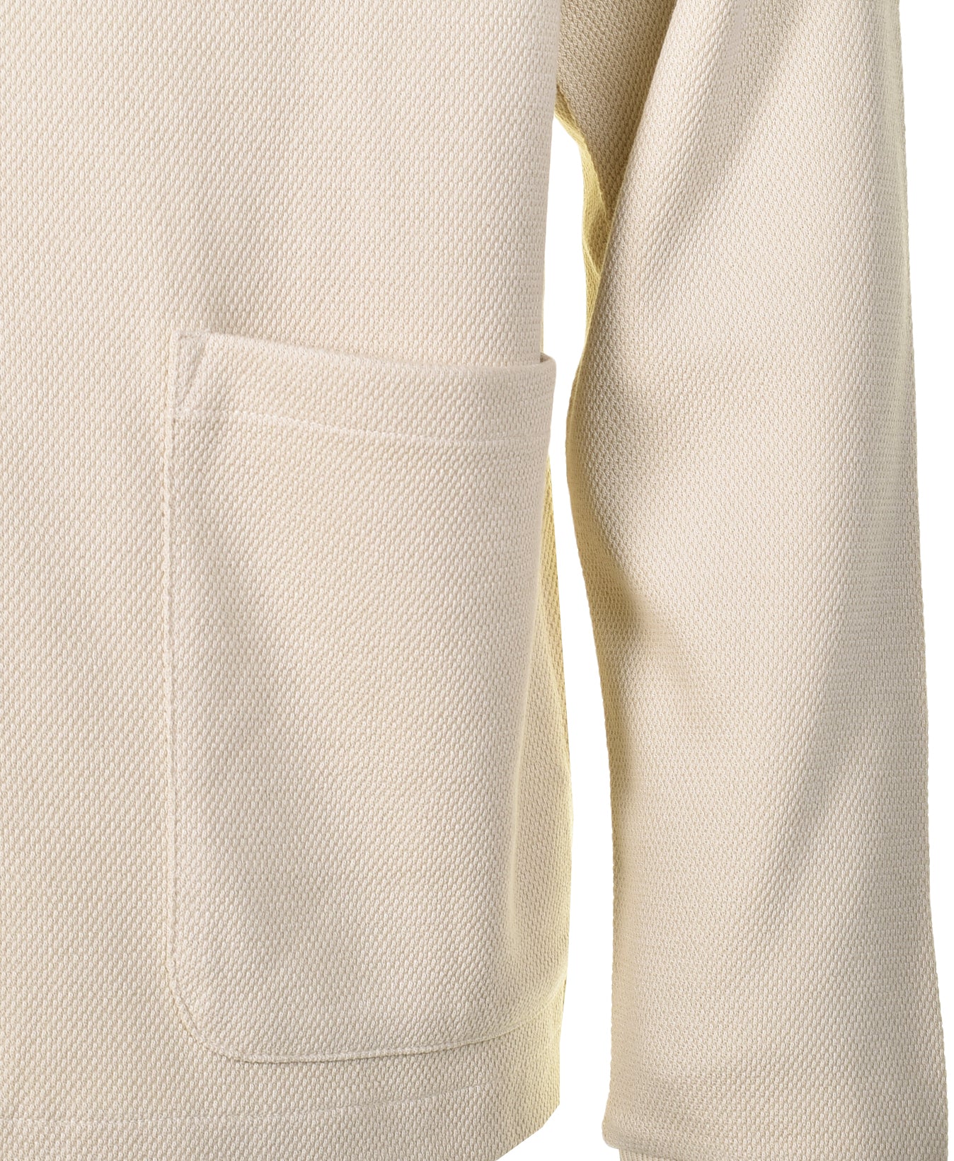 Long Sleeve Button Through Polo Oatmeal