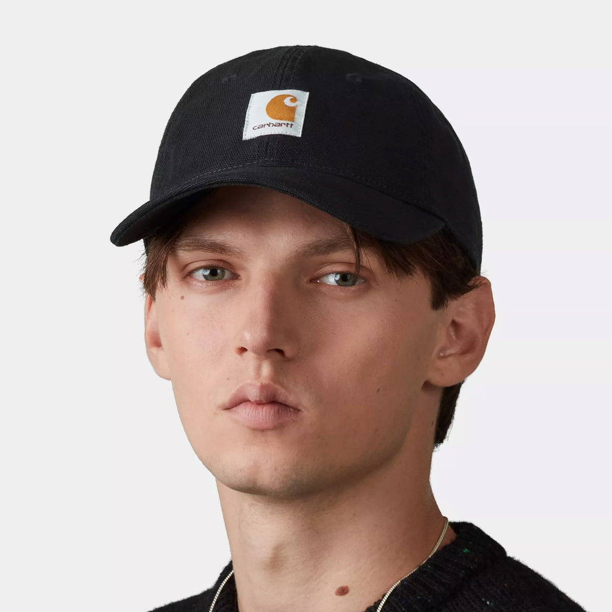 Selby Canvas Cap Black Stone Washed