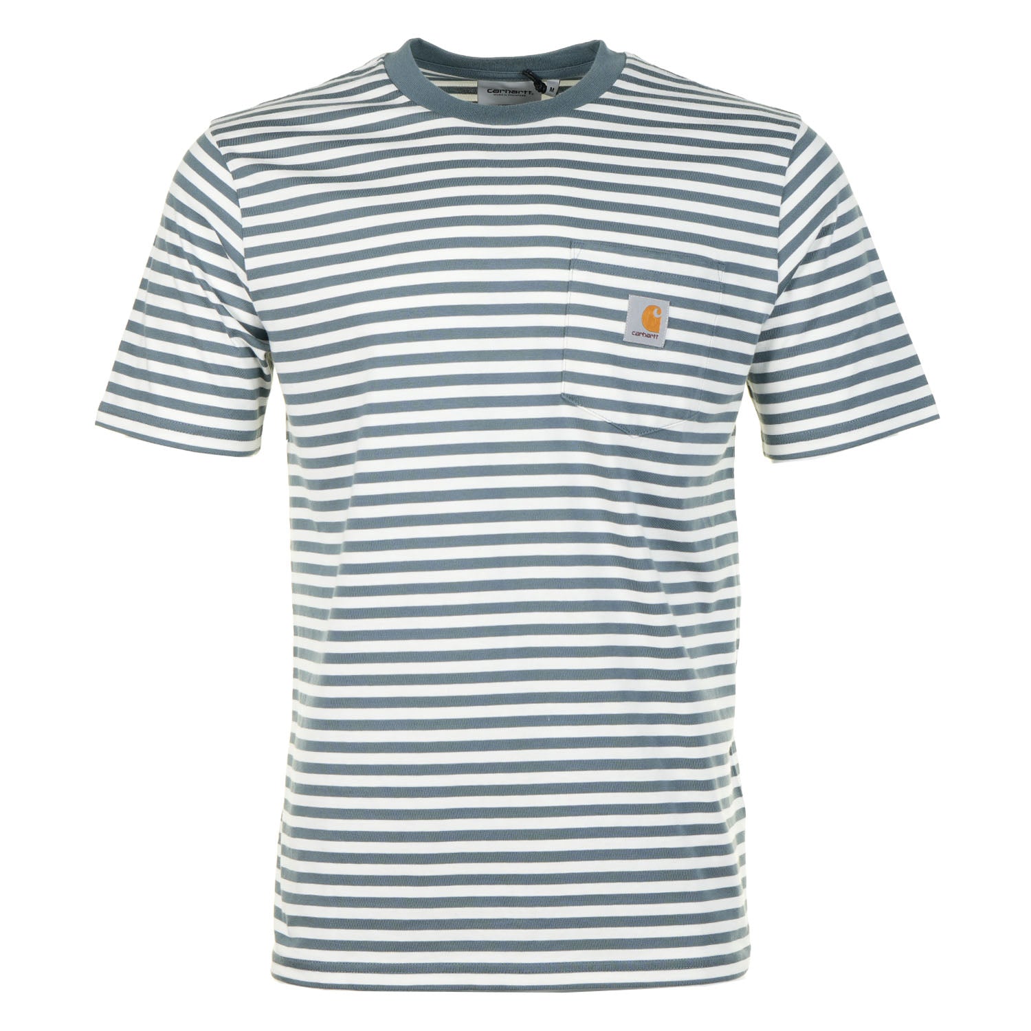 Carhartt WIP Short Sleeve Ezra Pocket T Shirt Cozy Blue Wax