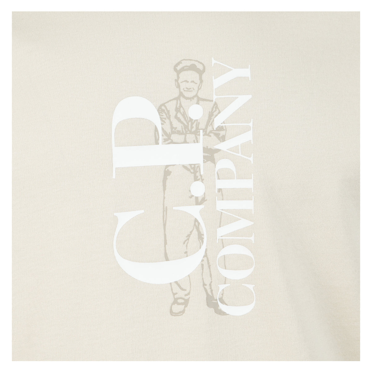 Short Sleeve Centre Graphic T Shirt Silver Birch