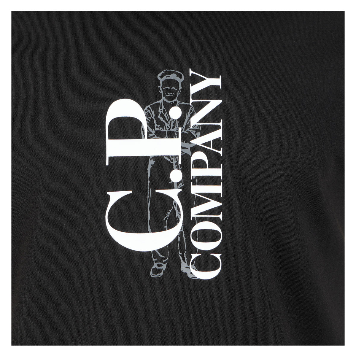 Short Sleeve Centre Graphic T Shirt Black