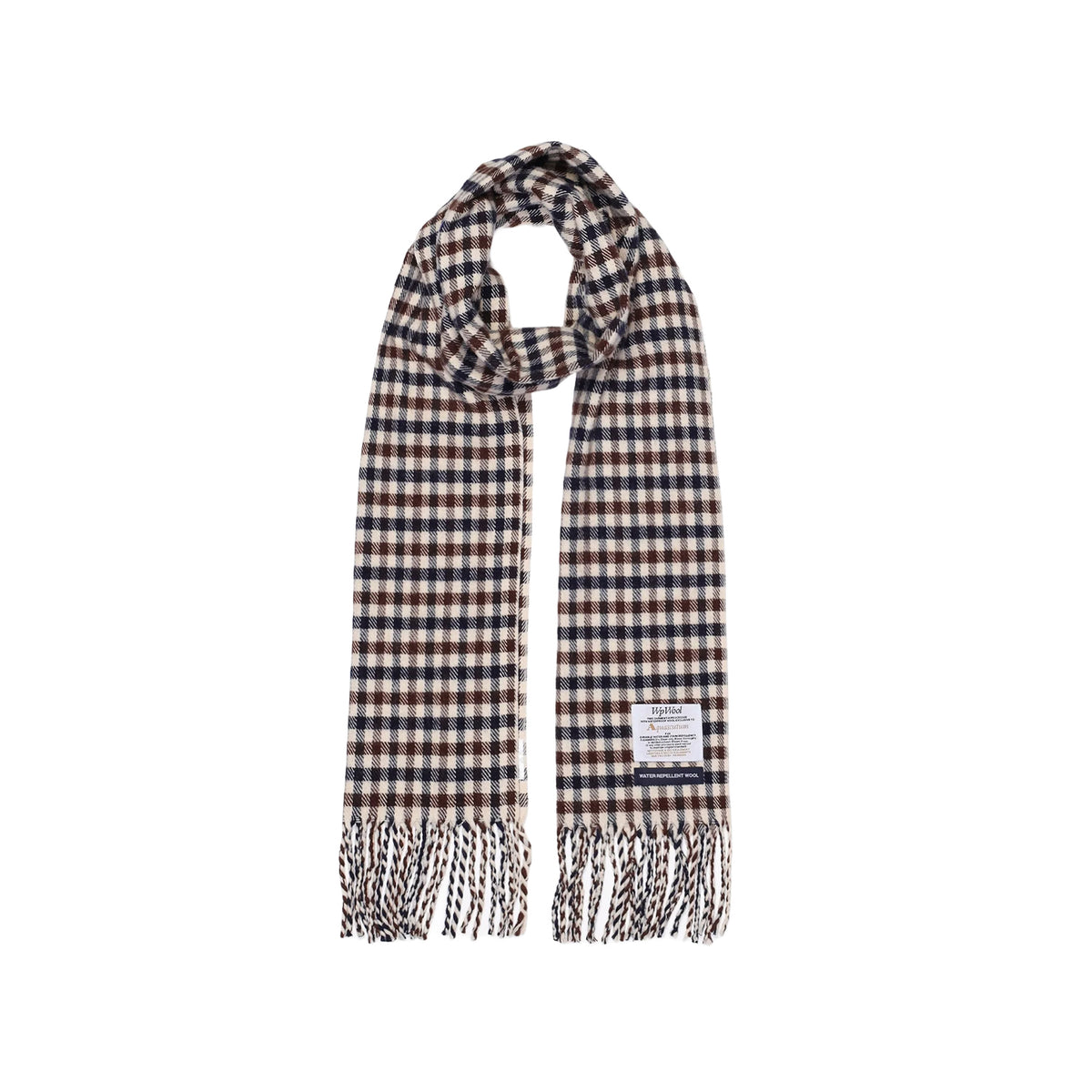 Merino Wool Club Check Scarf