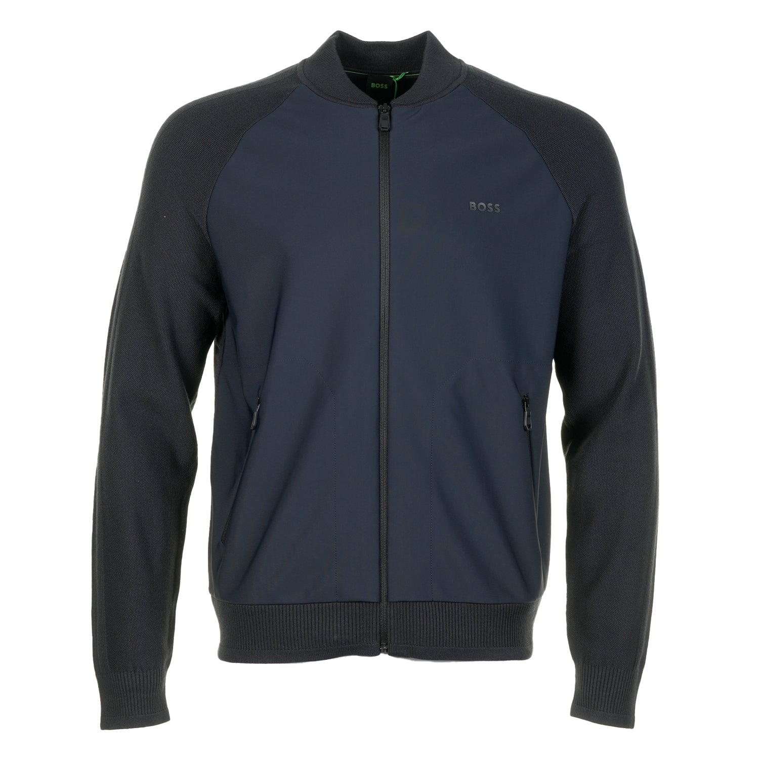 Civic Knitted Hybrid Cardigan Dark Blue