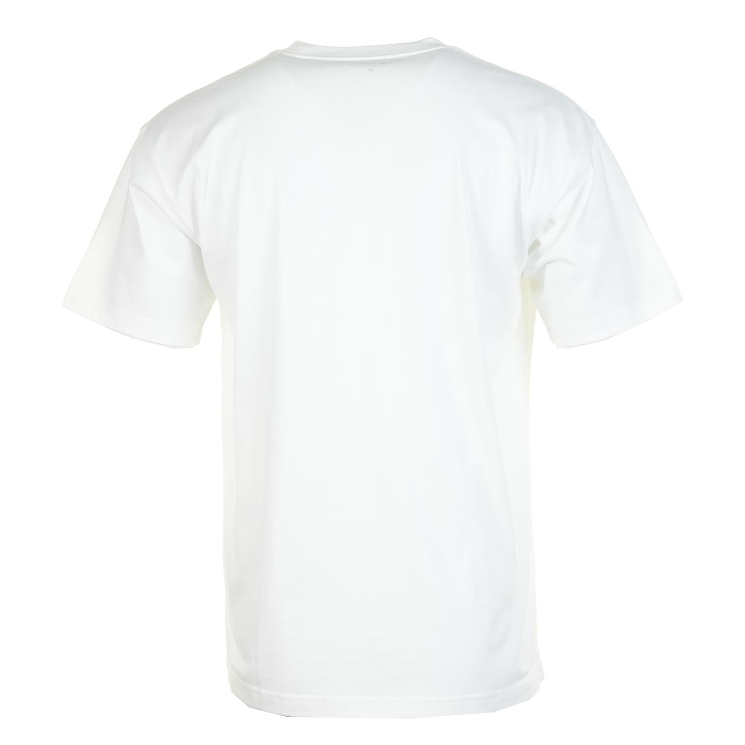 Short Sleeve Cloud Script T Shirt White
