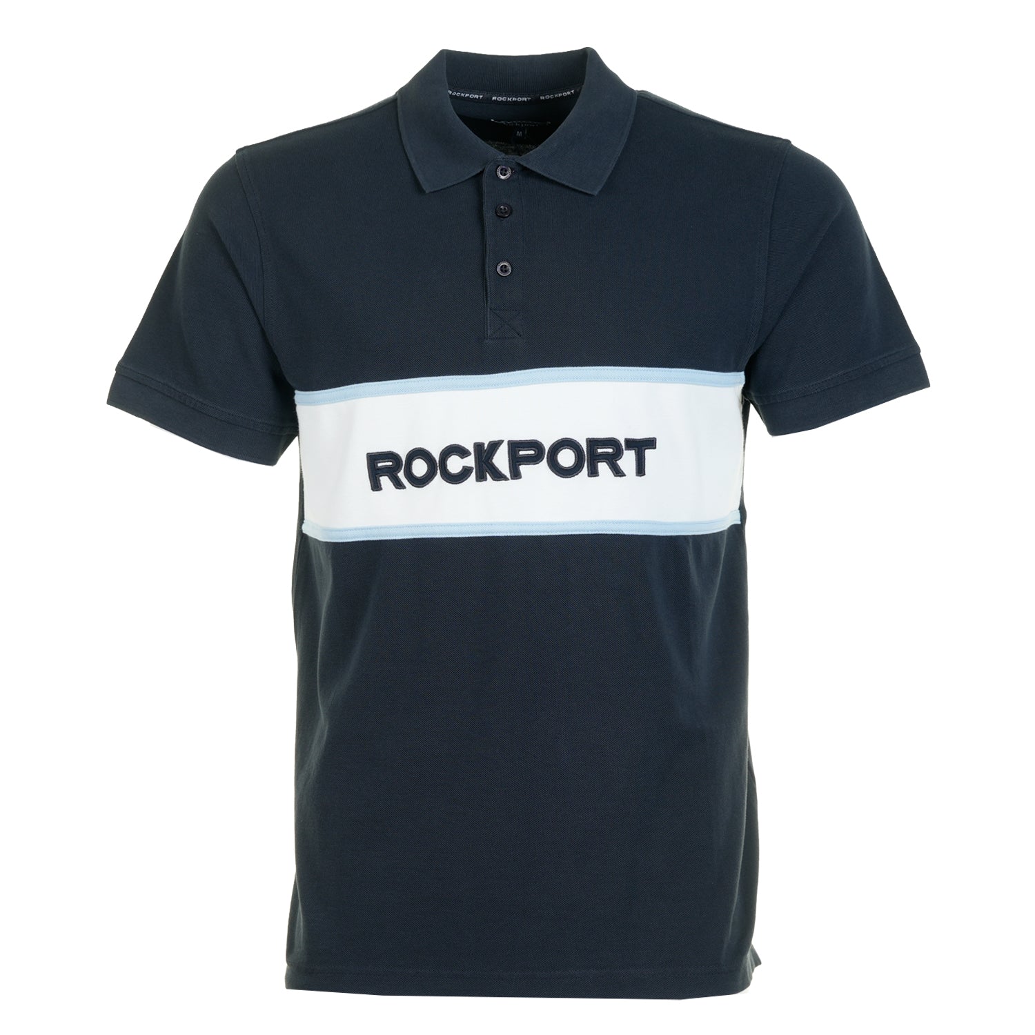 Cobb Insert Logo Panel SS Polo Shirt Navy