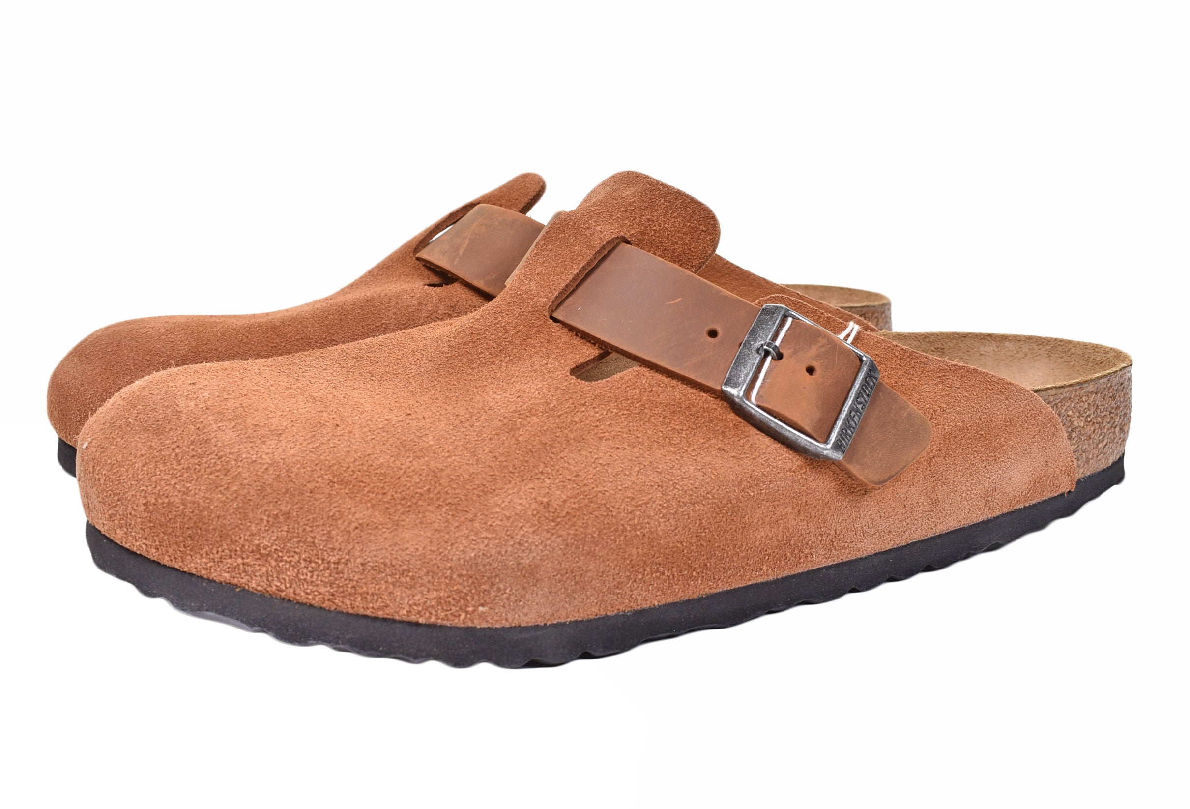 Boston Clogs BS Regular Fit Suede Cognac