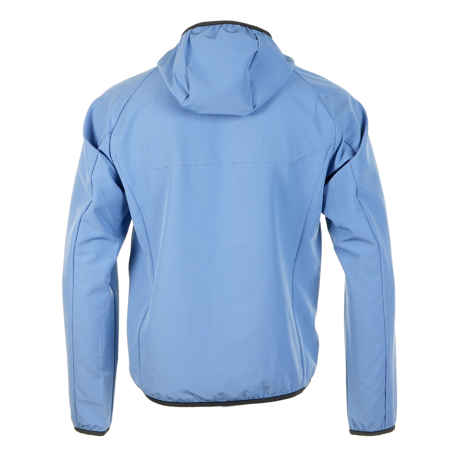 Back of the Boss L Commuter Hooded Track Jacket Light Pastel Blue