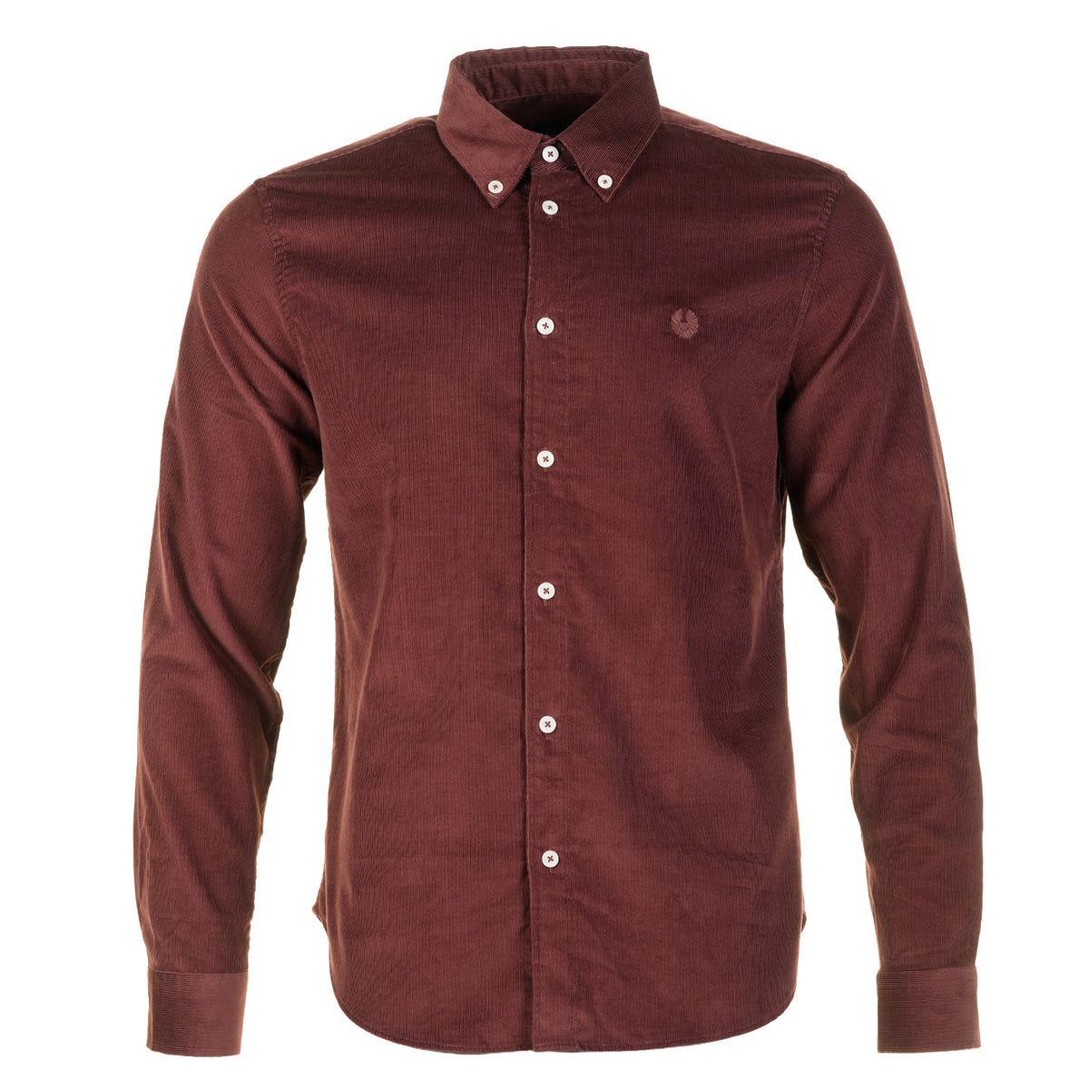 Long Sleeve Corduroy Street Shirt Oxblood
