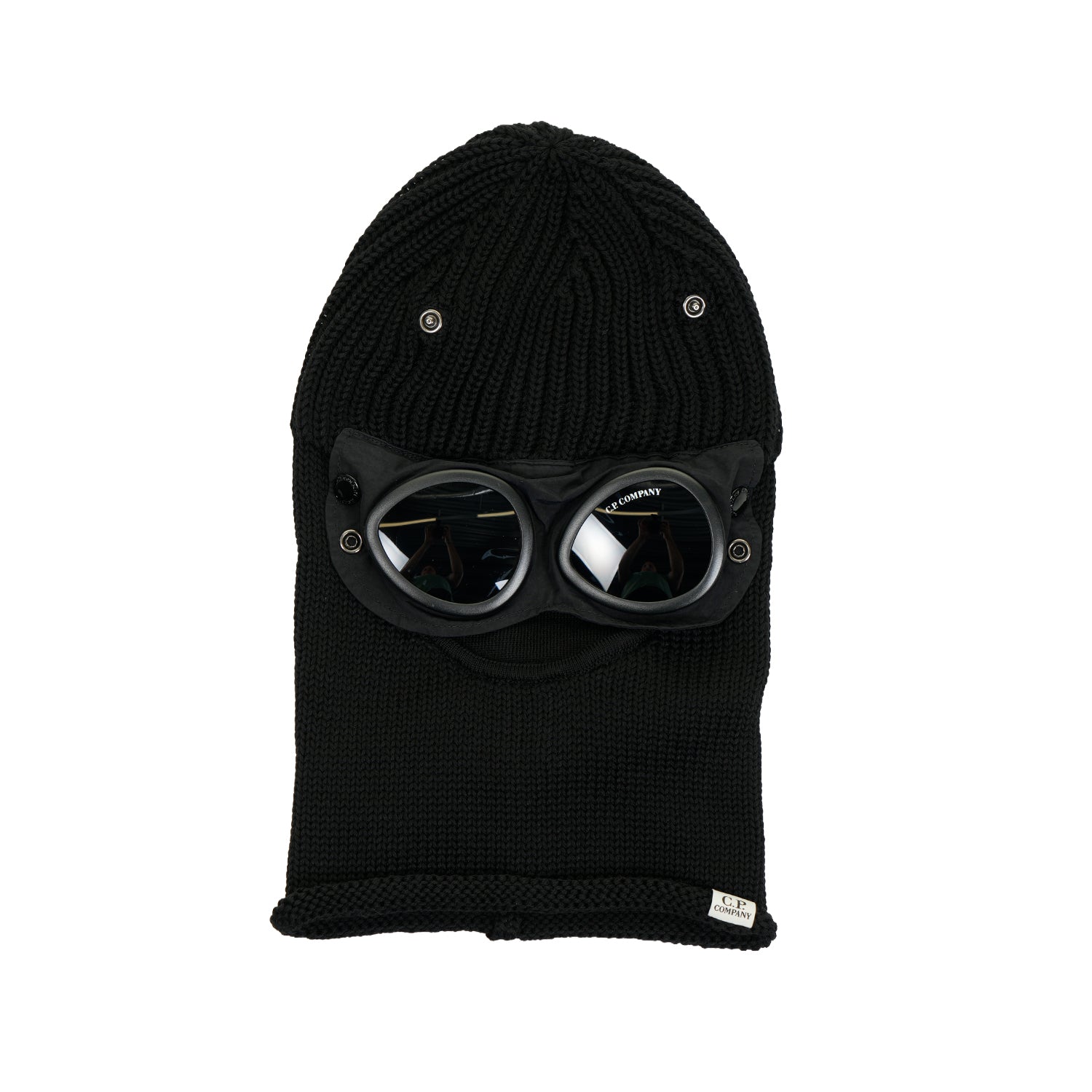 Goggle Ski Mask Merino Wool Black