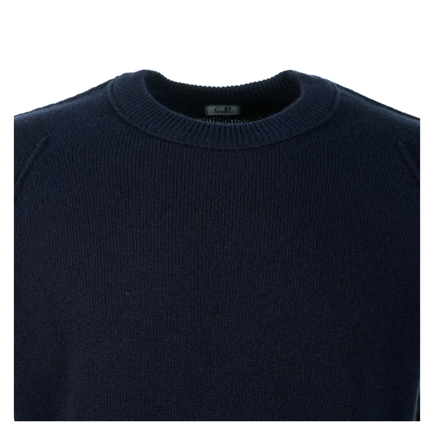 Lambswool Crew Neck Lens Jumper Total Eclipse