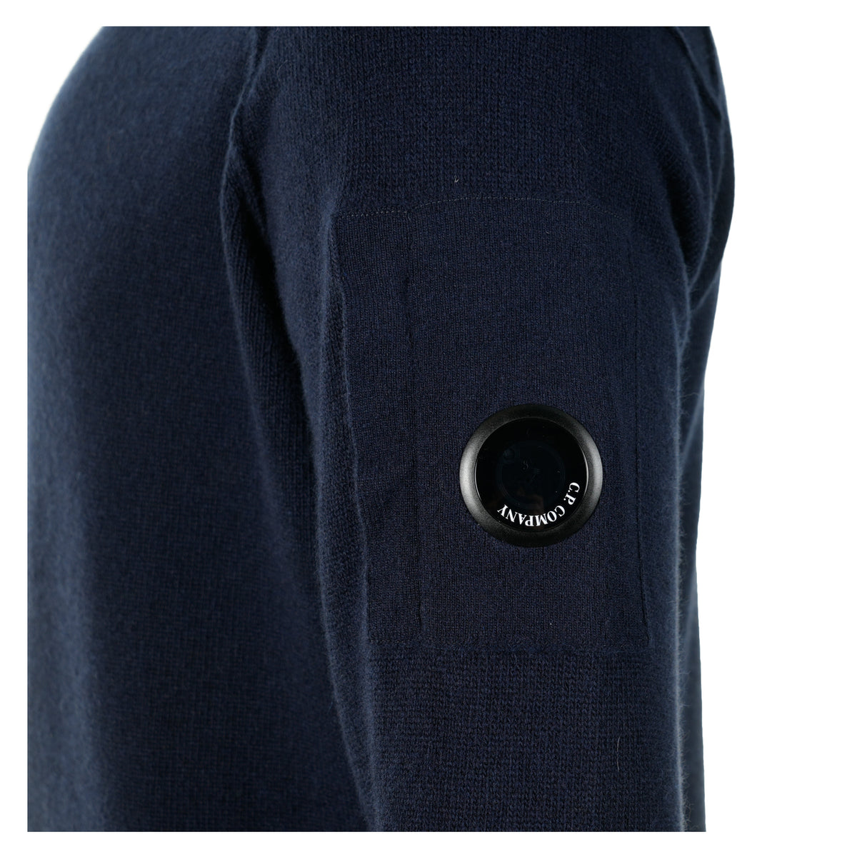 Lambswool Crew Neck Lens Jumper Total Eclipse