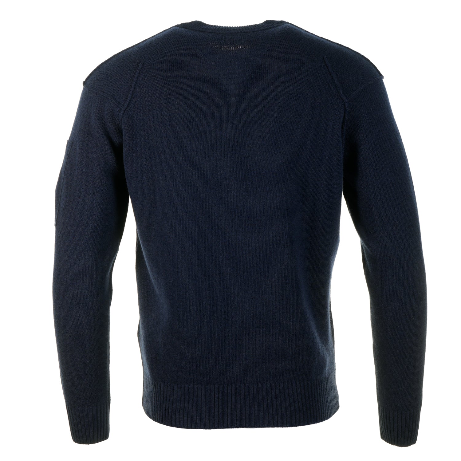 Lambswool Crew Neck Lens Jumper Total Eclipse