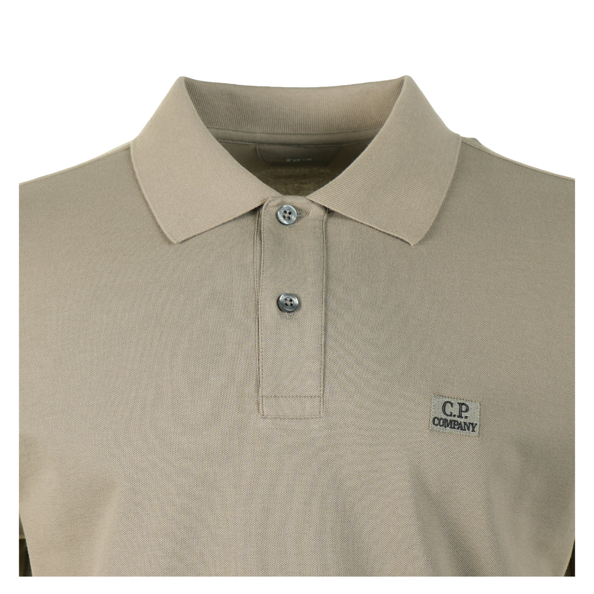 Stretch Piquet Badge Logo Long Sleeve Polo Fallen Rock
