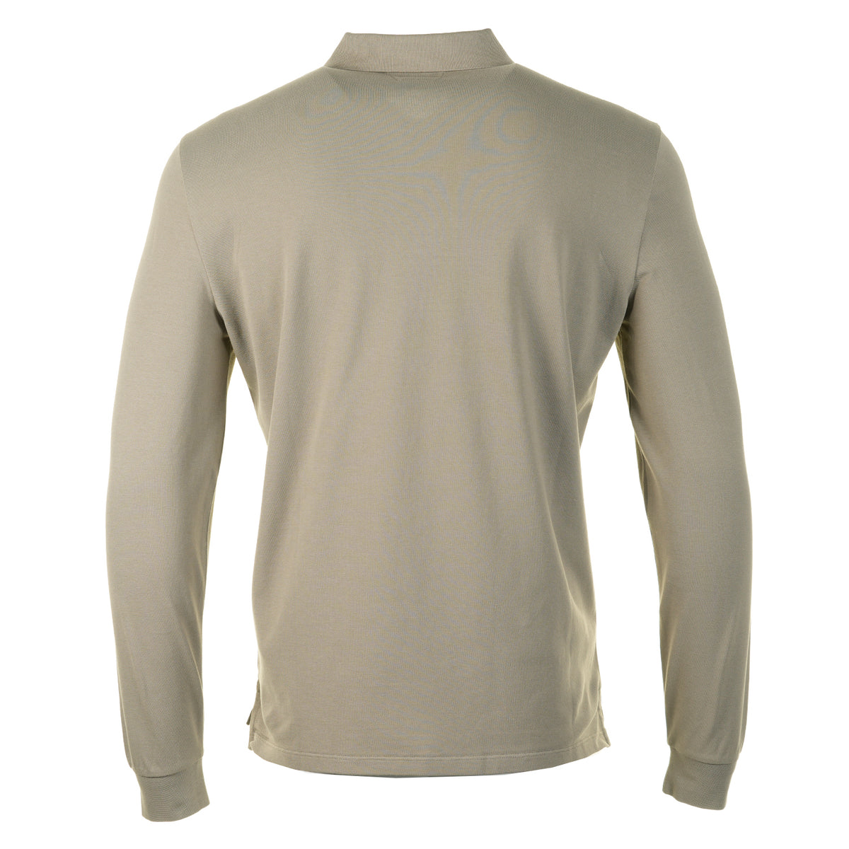 Stretch Piquet Badge Logo Long Sleeve Polo Fallen Rock