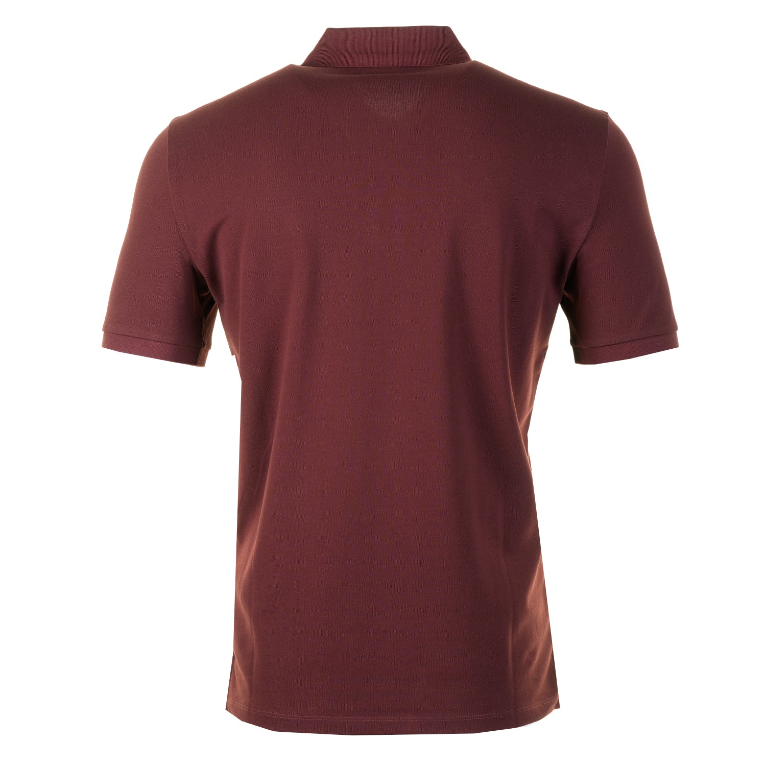 Stretch Piquet Badge Logo Short Sleeve Polo Andorra Red