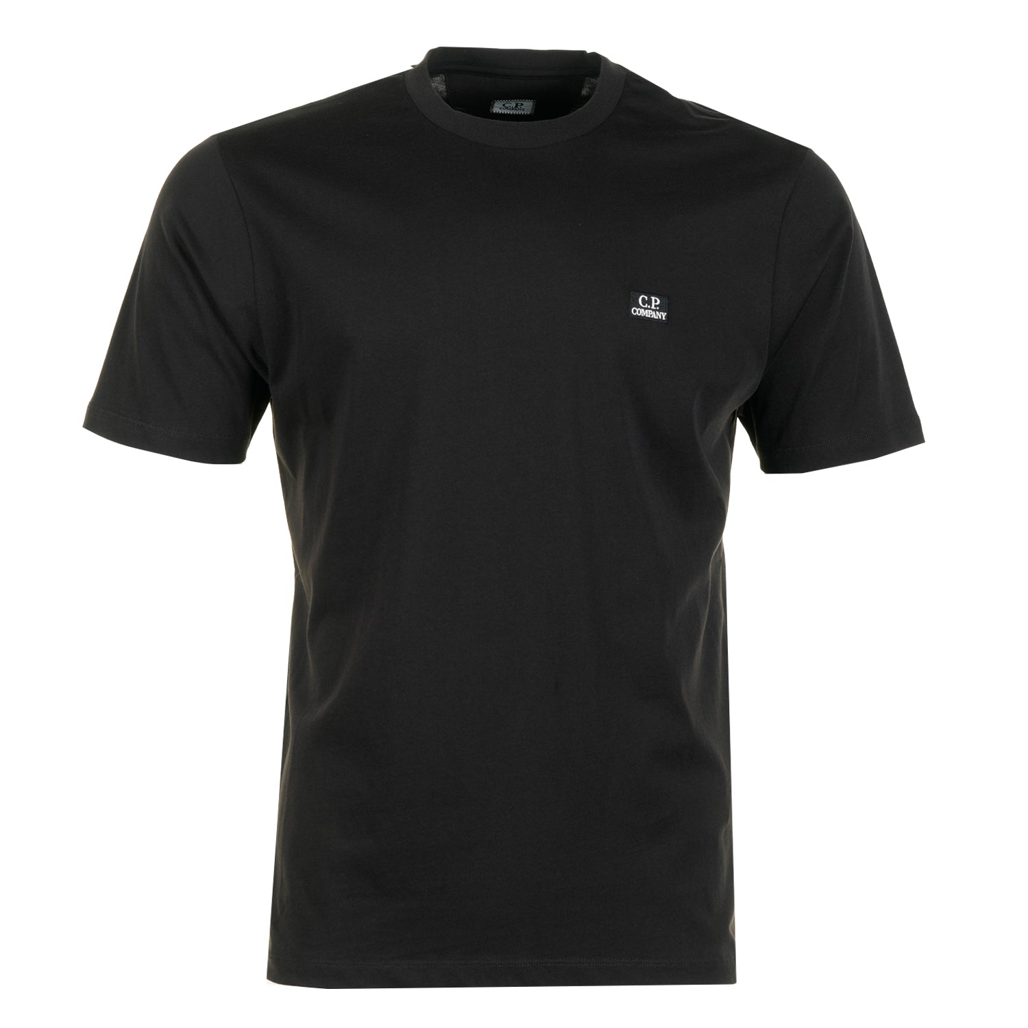 Short Sleeve 30/1 Jersey Logo Patch T-Shirt Black