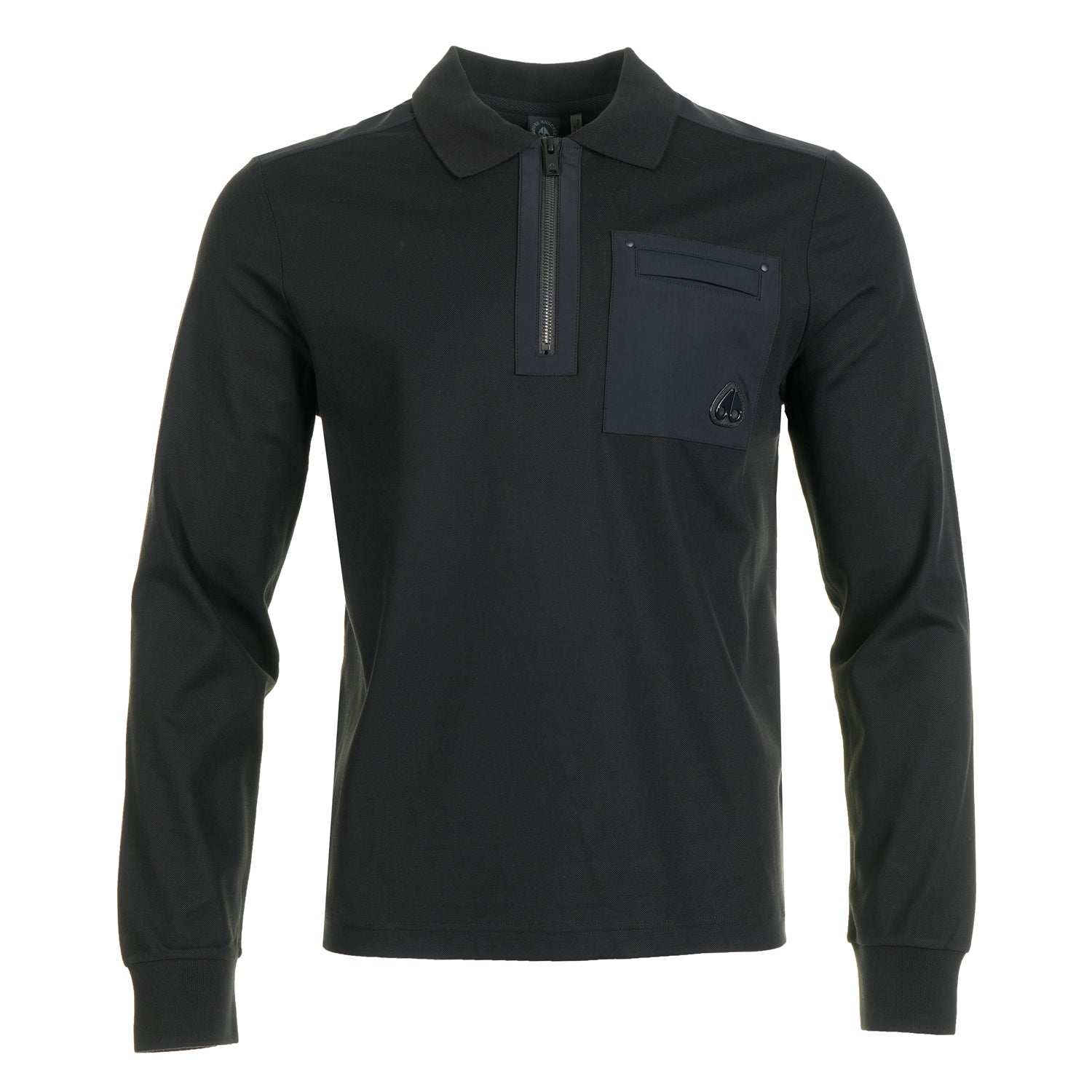 Long Sleeve Dalon Polo Shirt Black