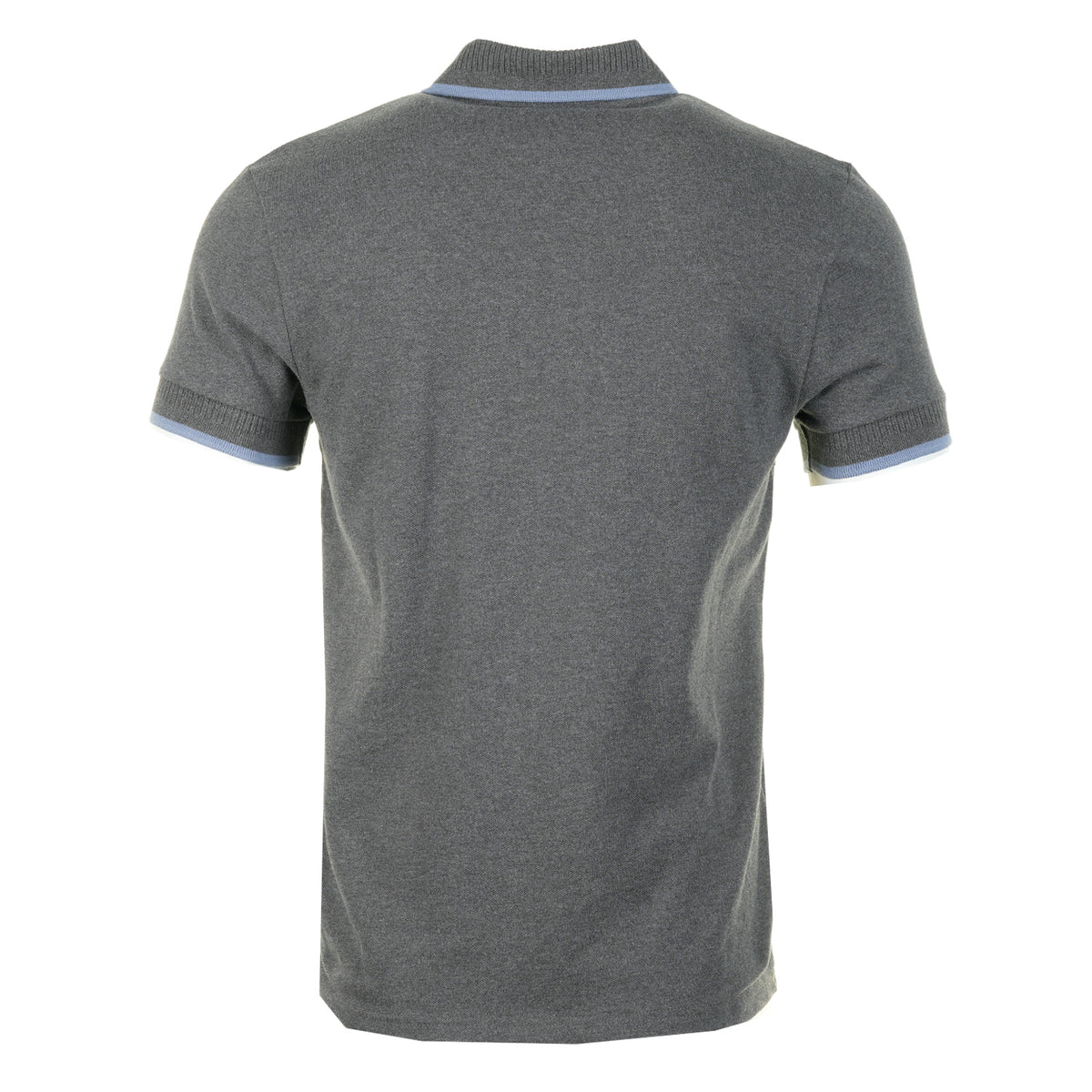 Davide Zip Polo Shirt Charcoal Marl