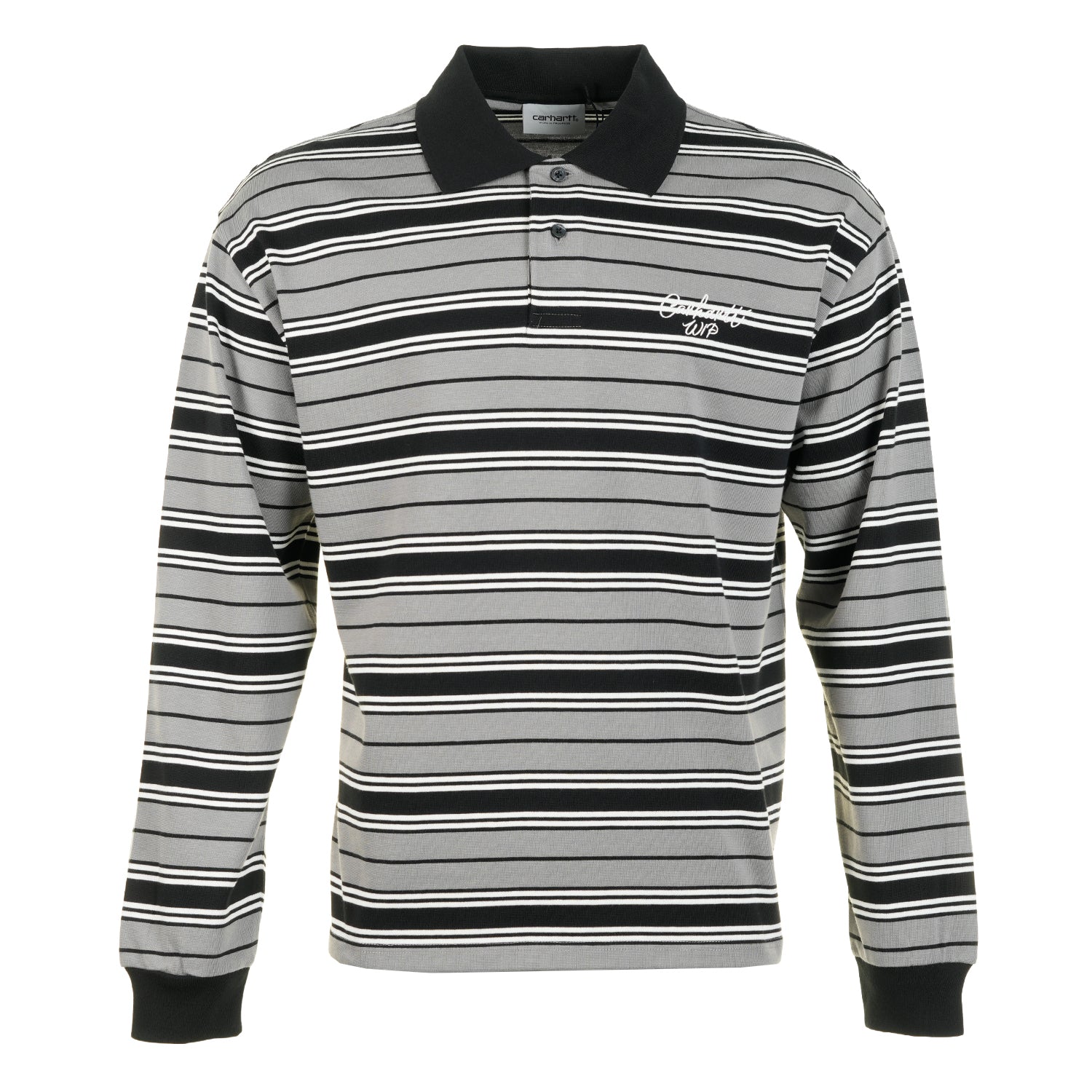 LS Devitt Rugby Shirt Striped Shady Grey