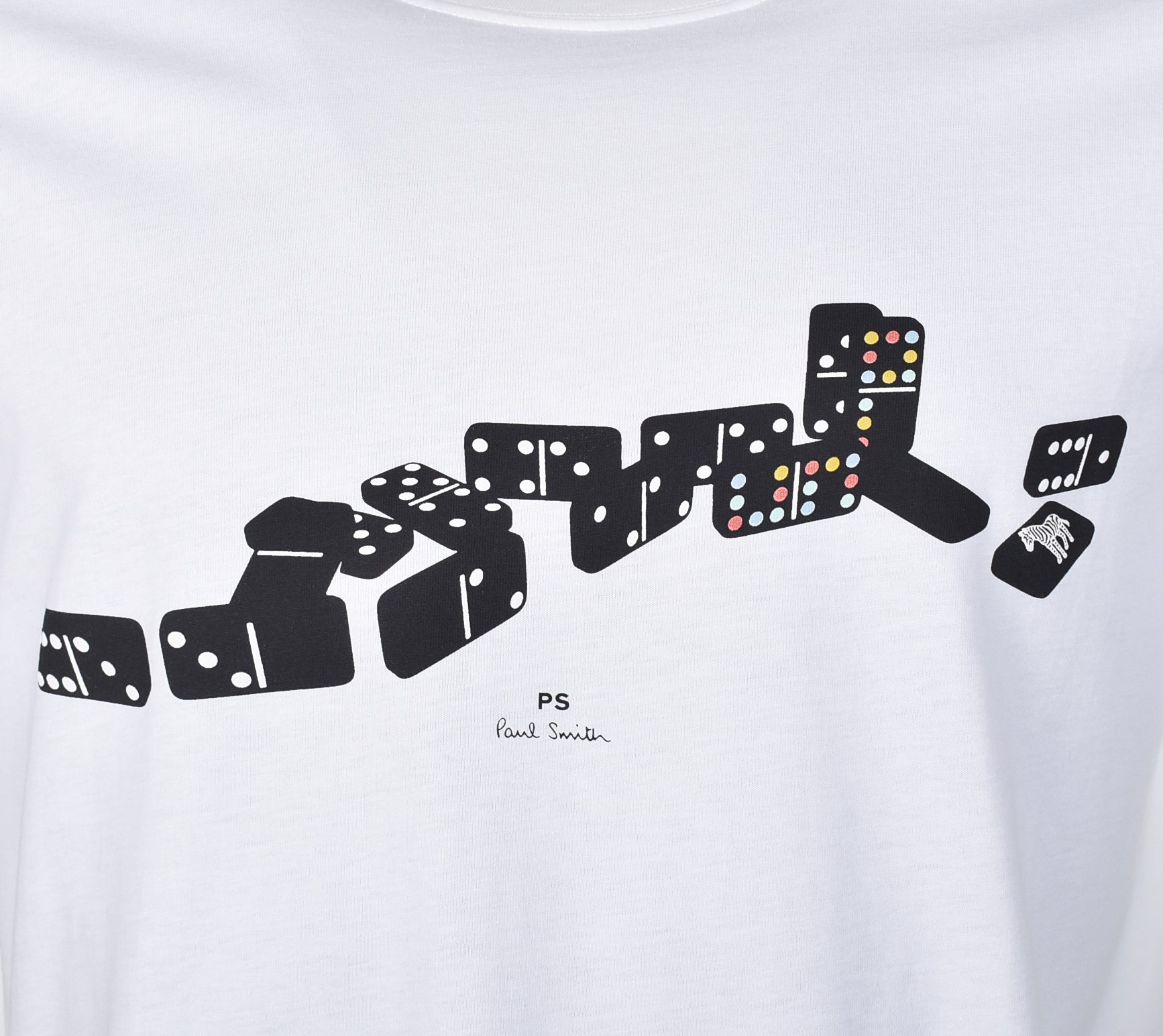Regular Fit Dominoes T Shirt White