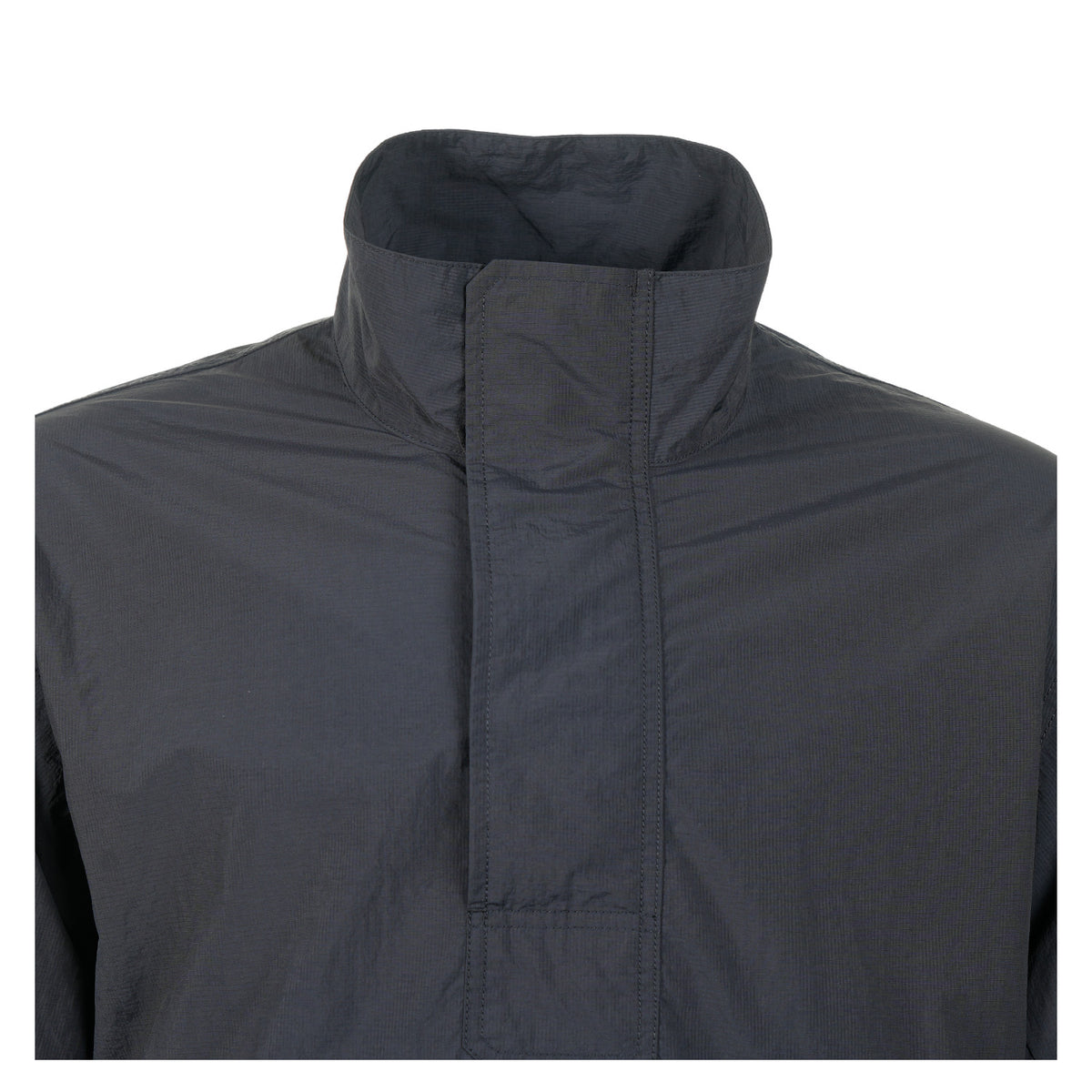 Nylon Double Rip Anorak Black