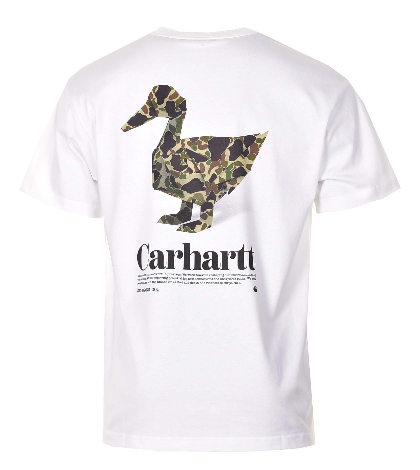 Short Sleeve Fold Duck T Shirt White