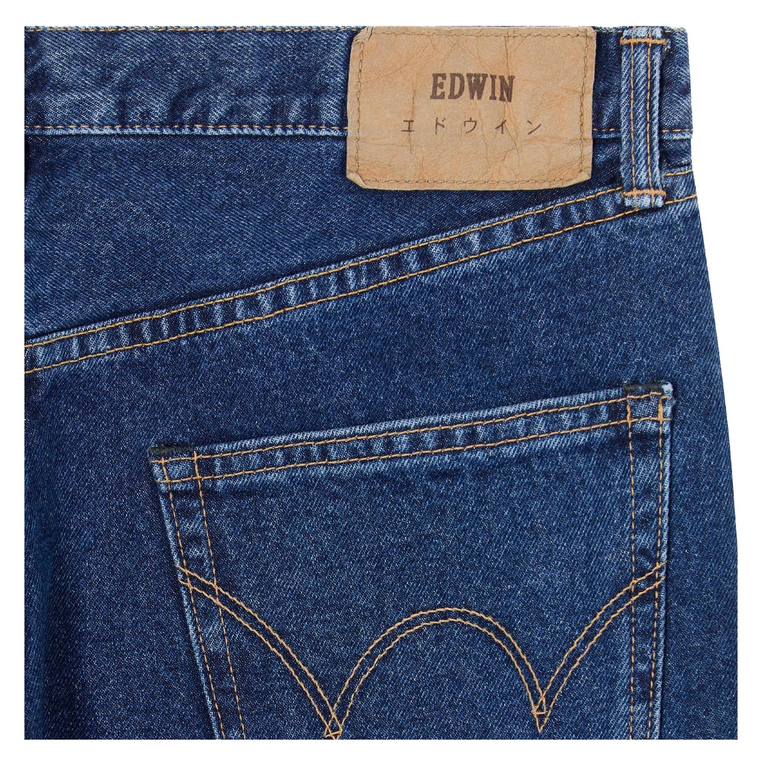 Regular Straight Jeans Kaihara Pure Indigo Opened Denim Blue Mid Used