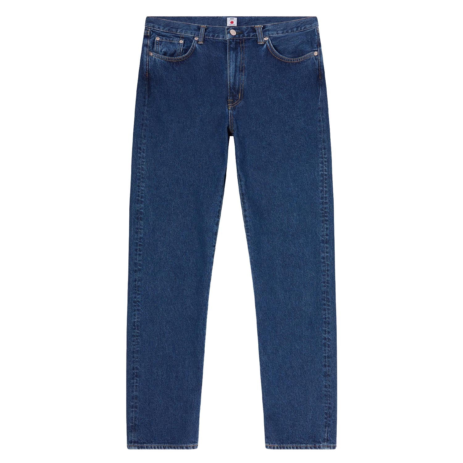 Regular Straight Jeans Kaihara Pure Indigo Opened Denim Blue Mid Used