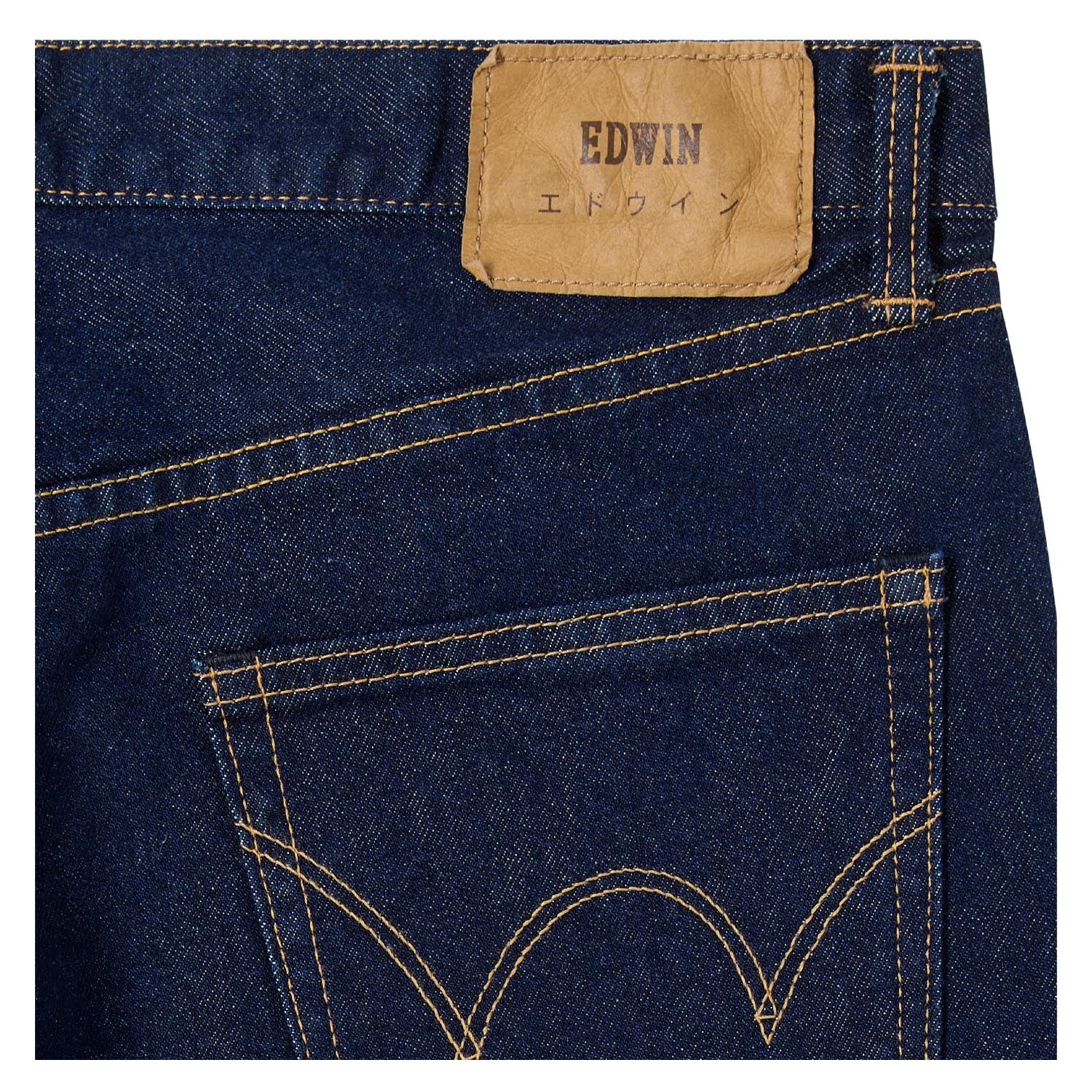 Regular Straight Jeans Kaihara Pure Indigo Opened Denim Blue Rinsed