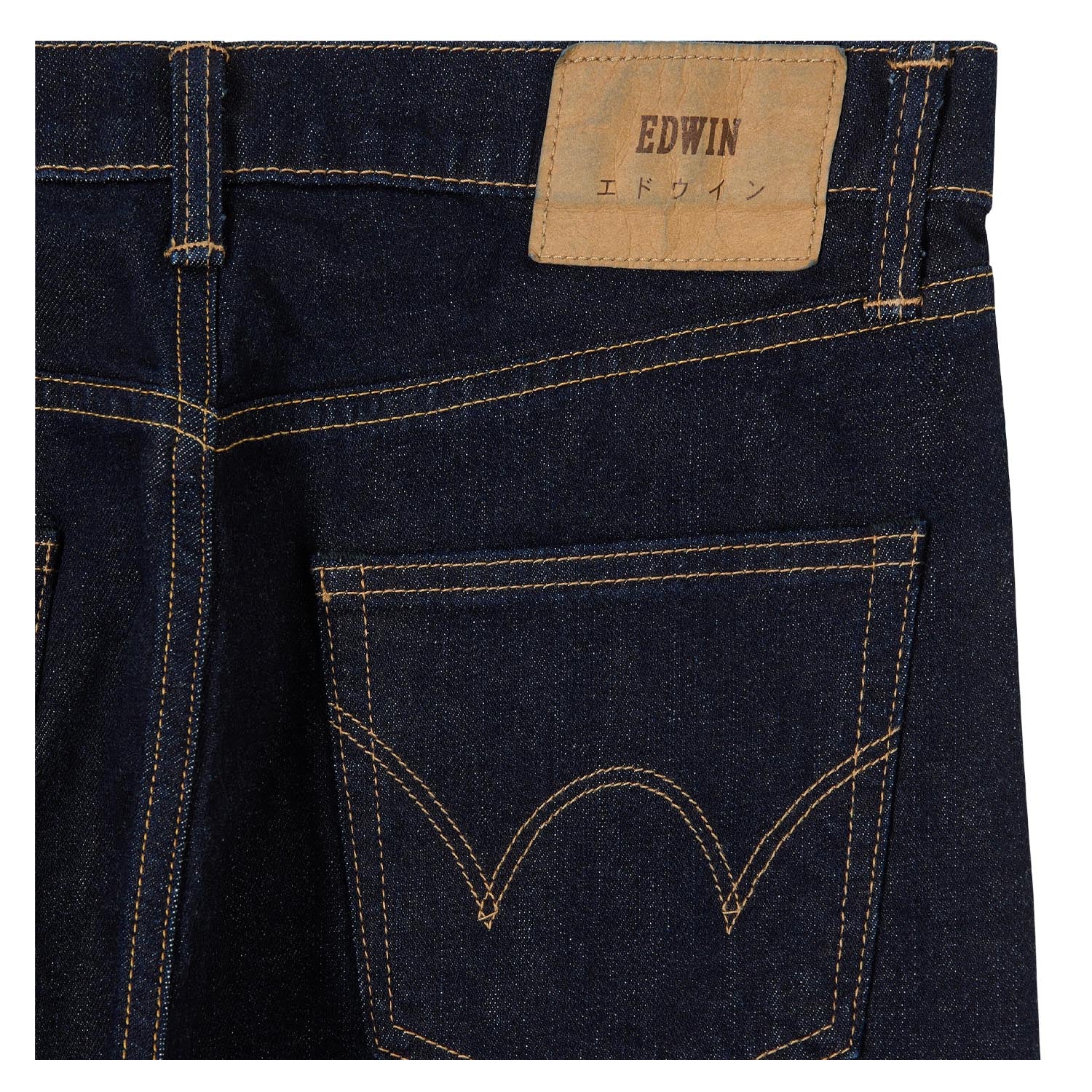 Regular Tapered Jeans Kaihara Pure Indigo Stretch Denim Blue Rinsed