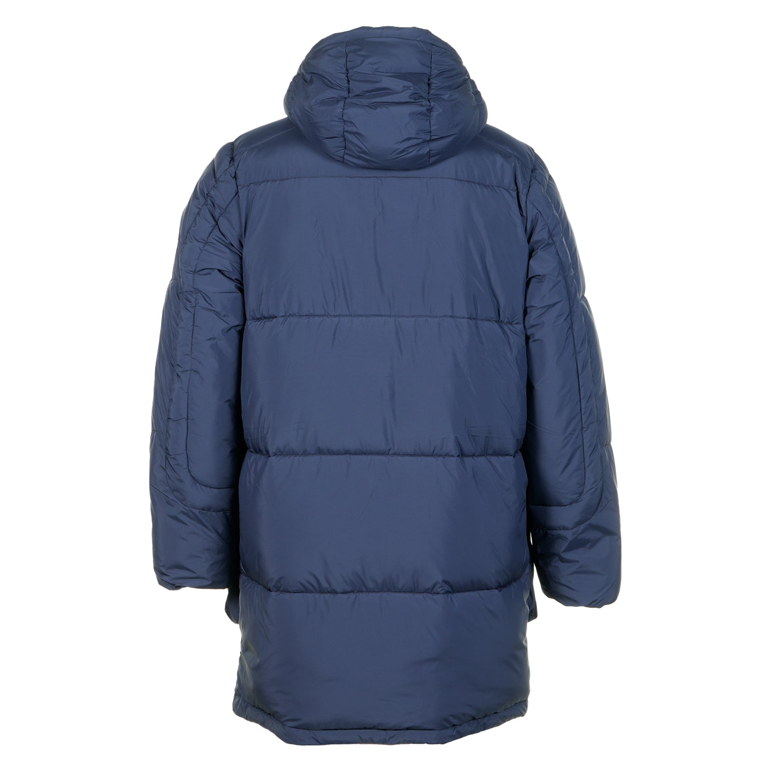 Fibre Down Long Hooded Parka Navy