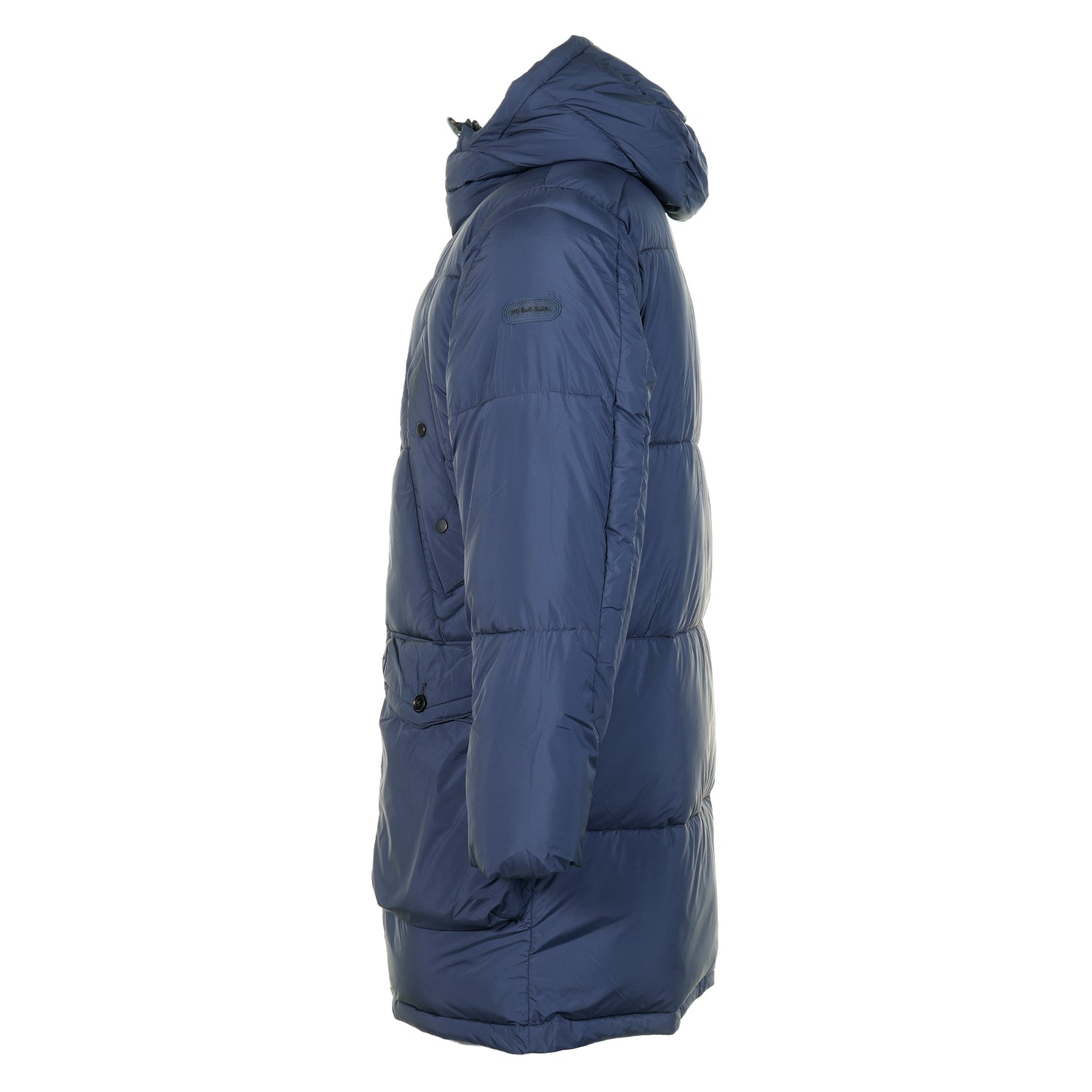 Fibre Down Long Hooded Parka Navy