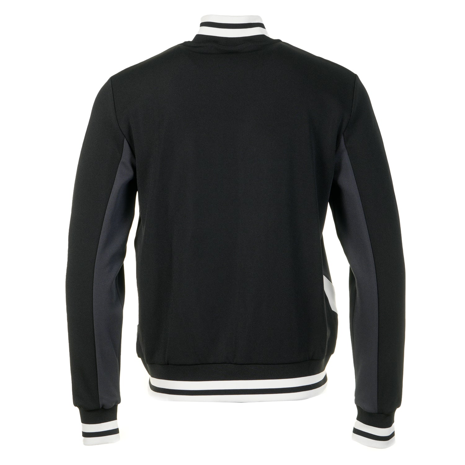 Tiebreaker Track Top Black Charcoal Gardenia