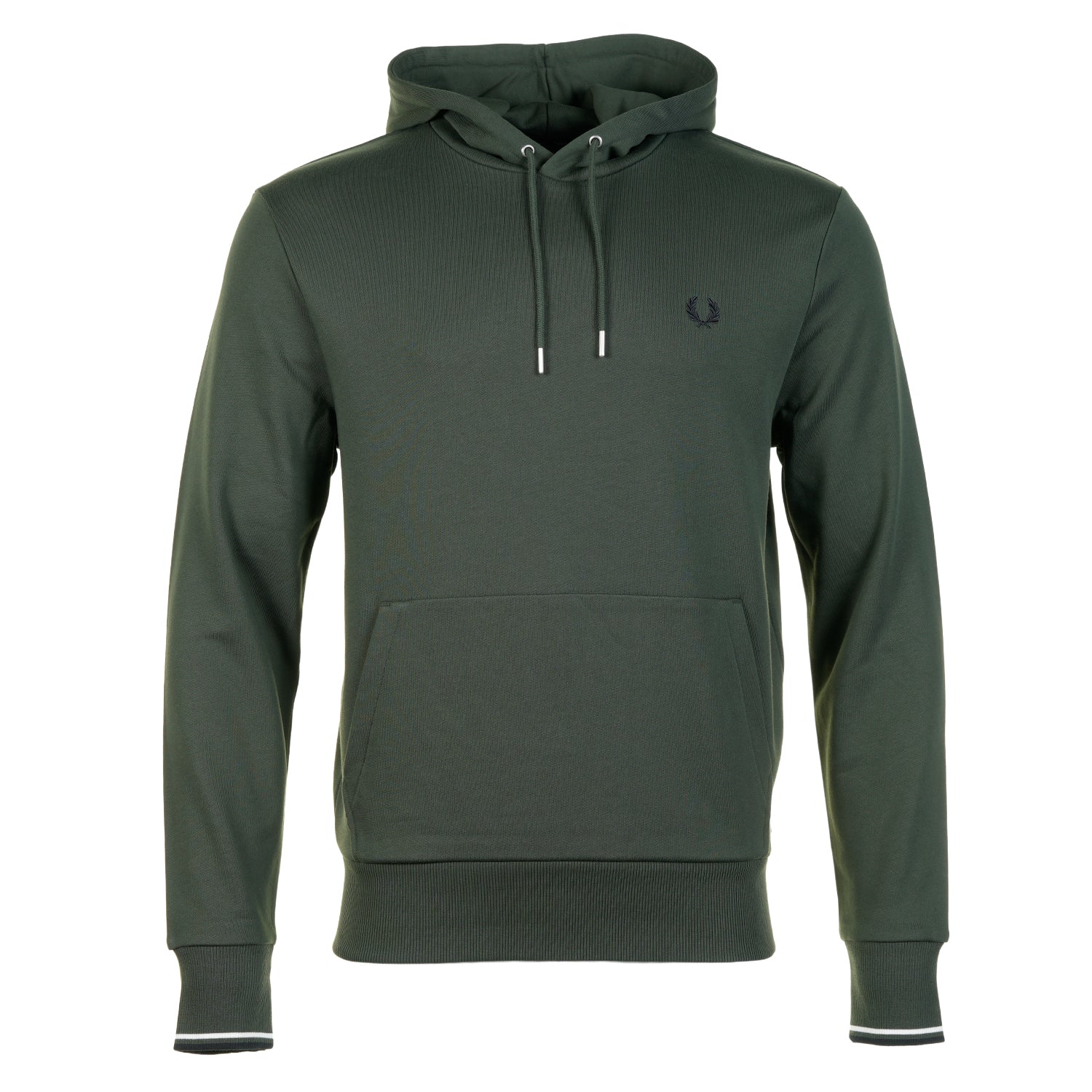 Tipped Hooded Sweatshirt Court Green