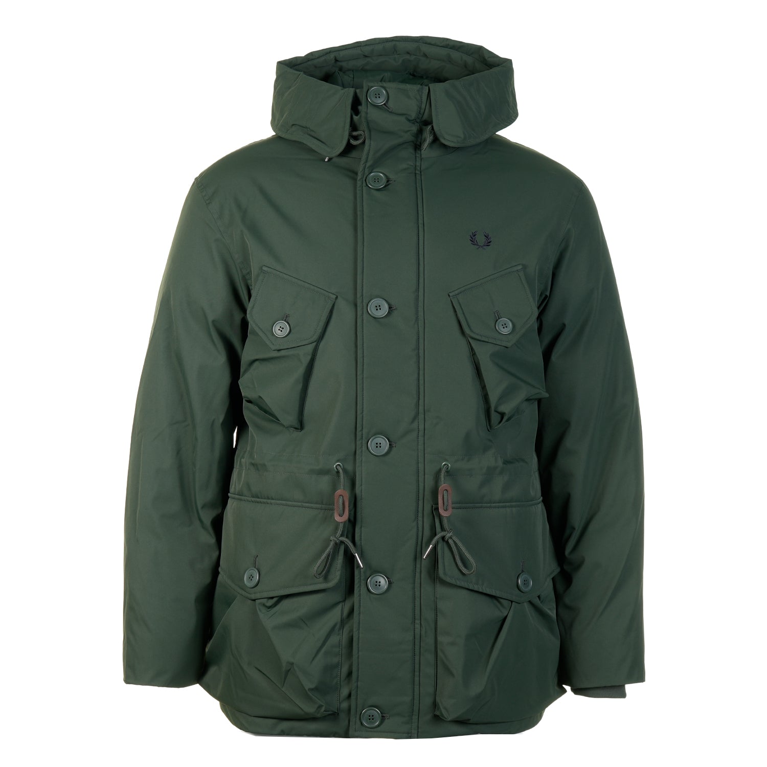 Patch Pocket Puffer Jacket Court Green