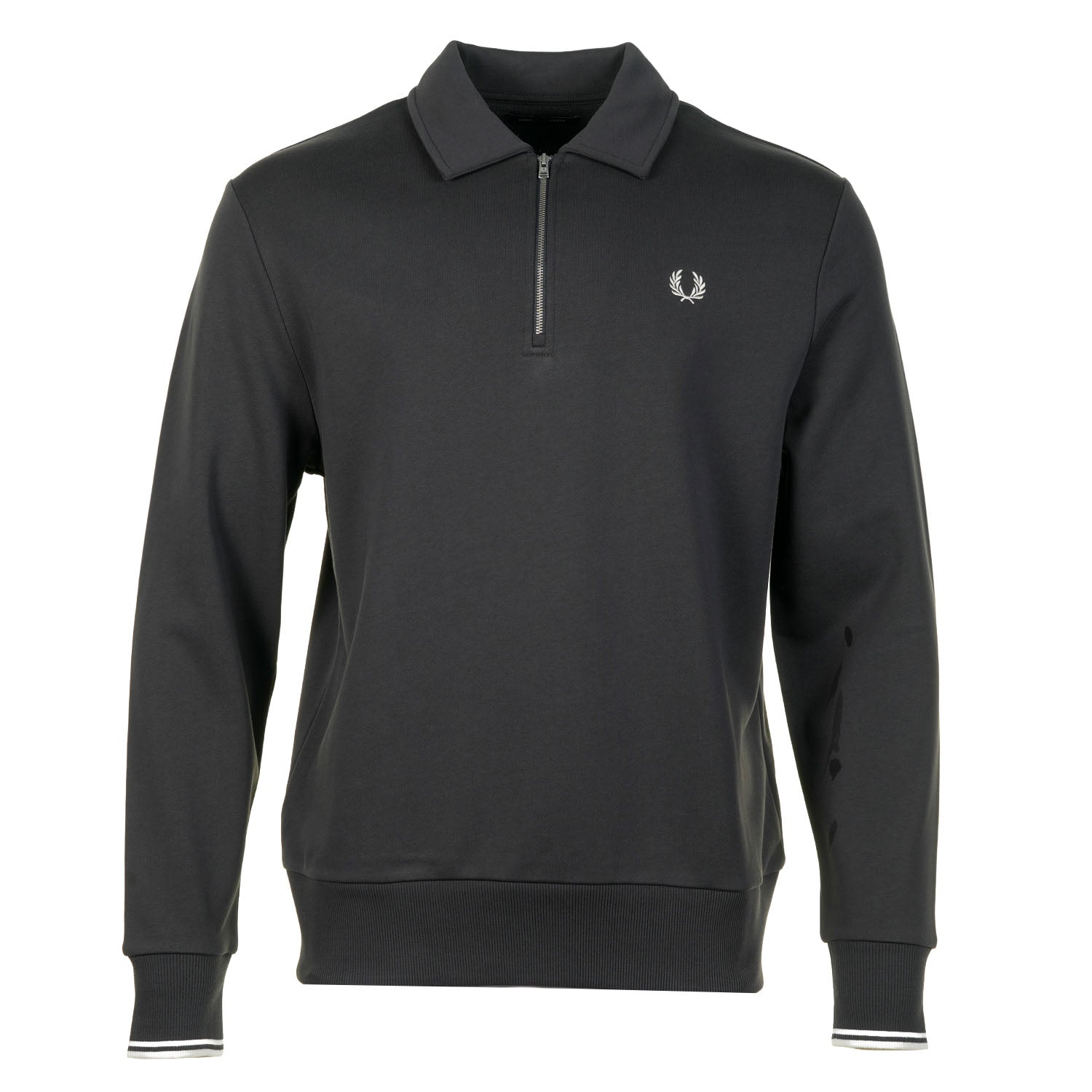 Half Zip Collared Sweatshirt Anchor Grey