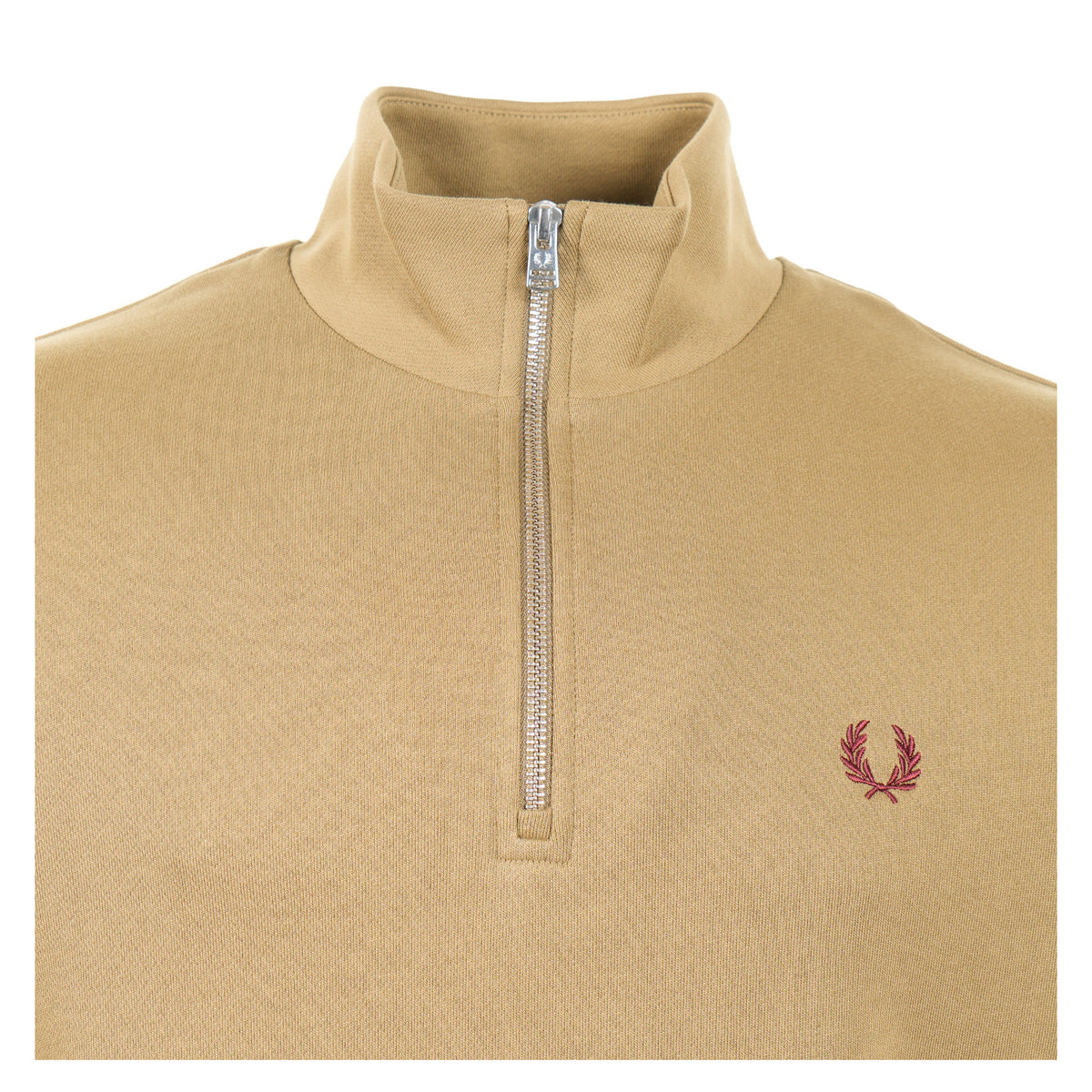 Half Zip Sweatshirt Bronze / Ecru / Oxblood