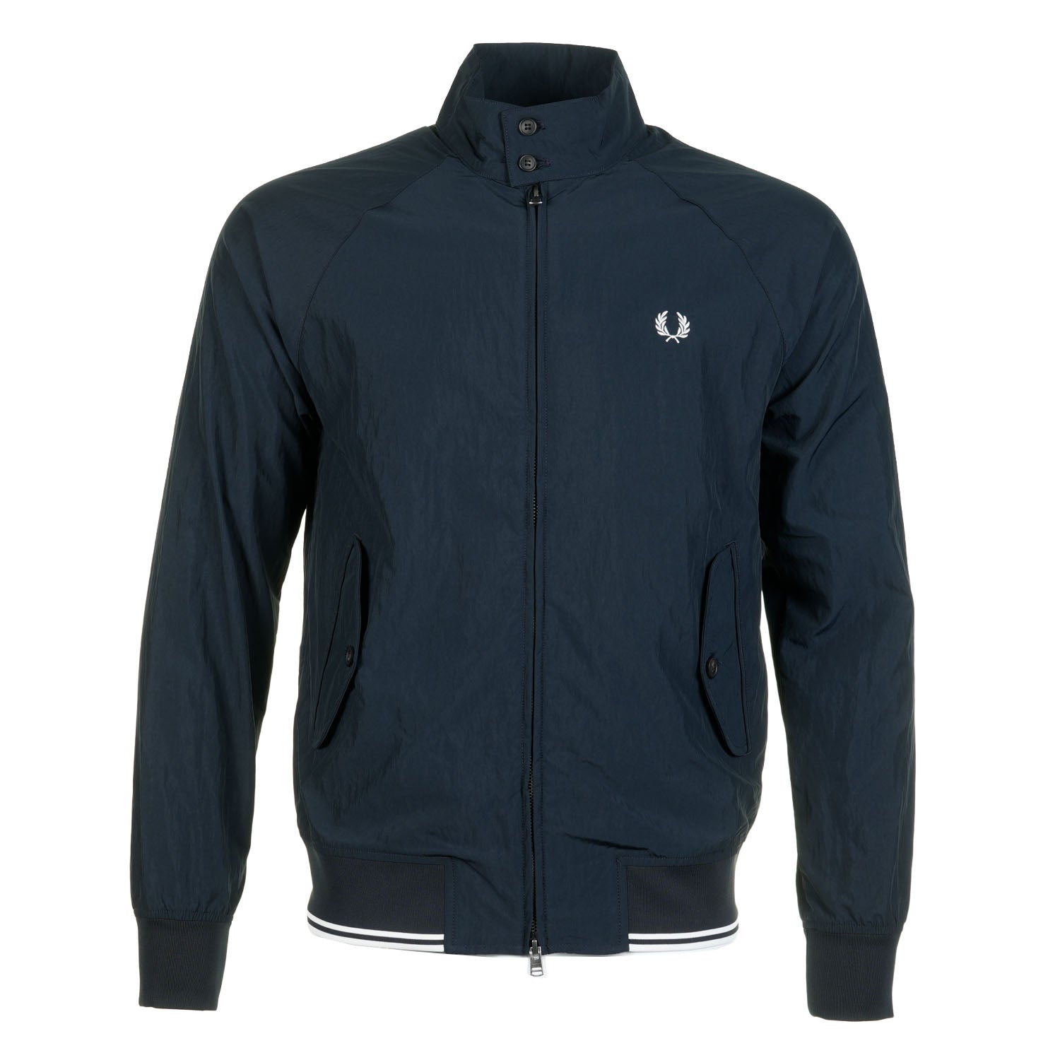 Fred Perry Crinkle Harrington Jacket Burnt Red – Ragazzi Clothing