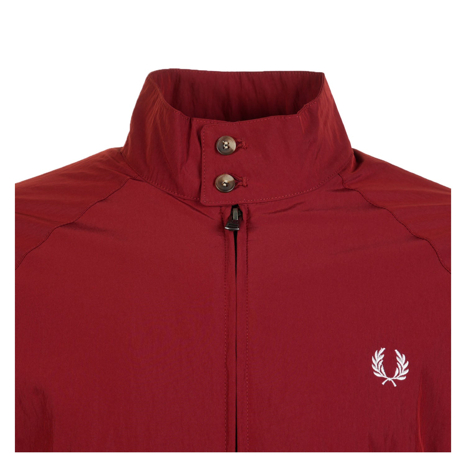 Crinkle Harrington Jacket Burnt Red