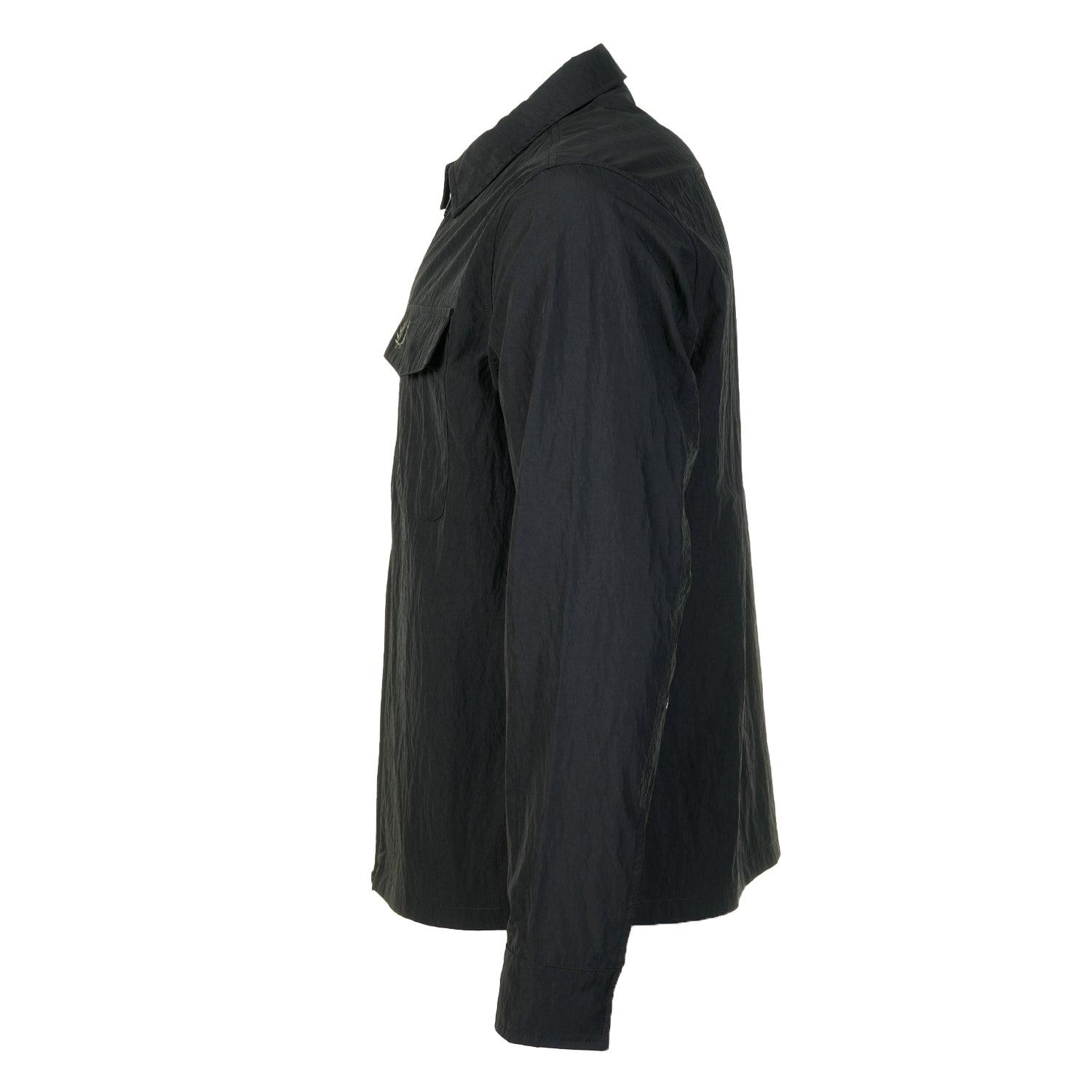 Zip Through Overshirt Black